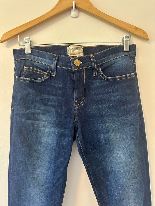 Current/Elliott - The Ankle Skinny in Cheville Dark Blue Skinny Jeans | Size 28