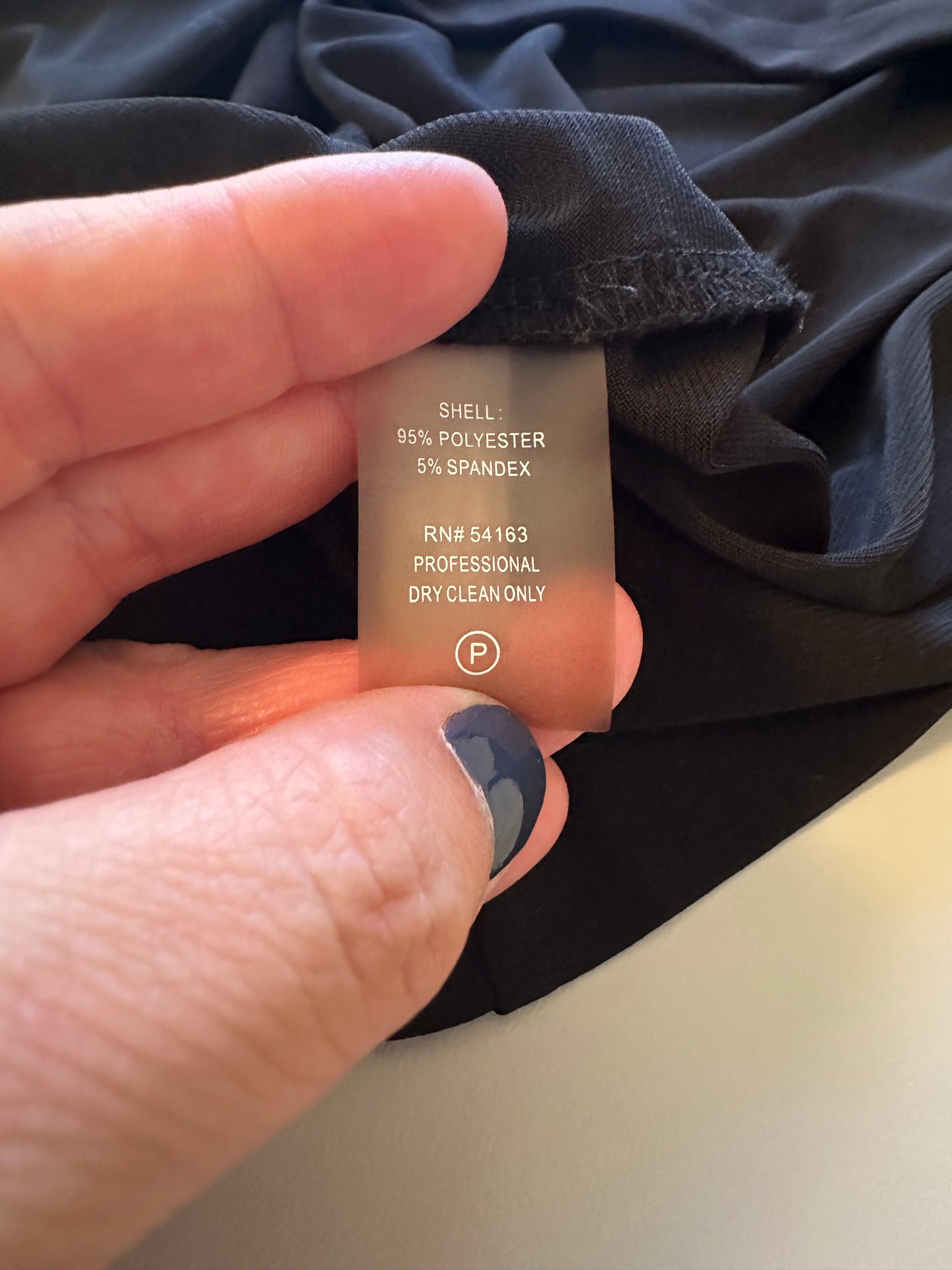 Calvin Klein Black Long Sleeve Collared Knit Wrap Dress | Size 4