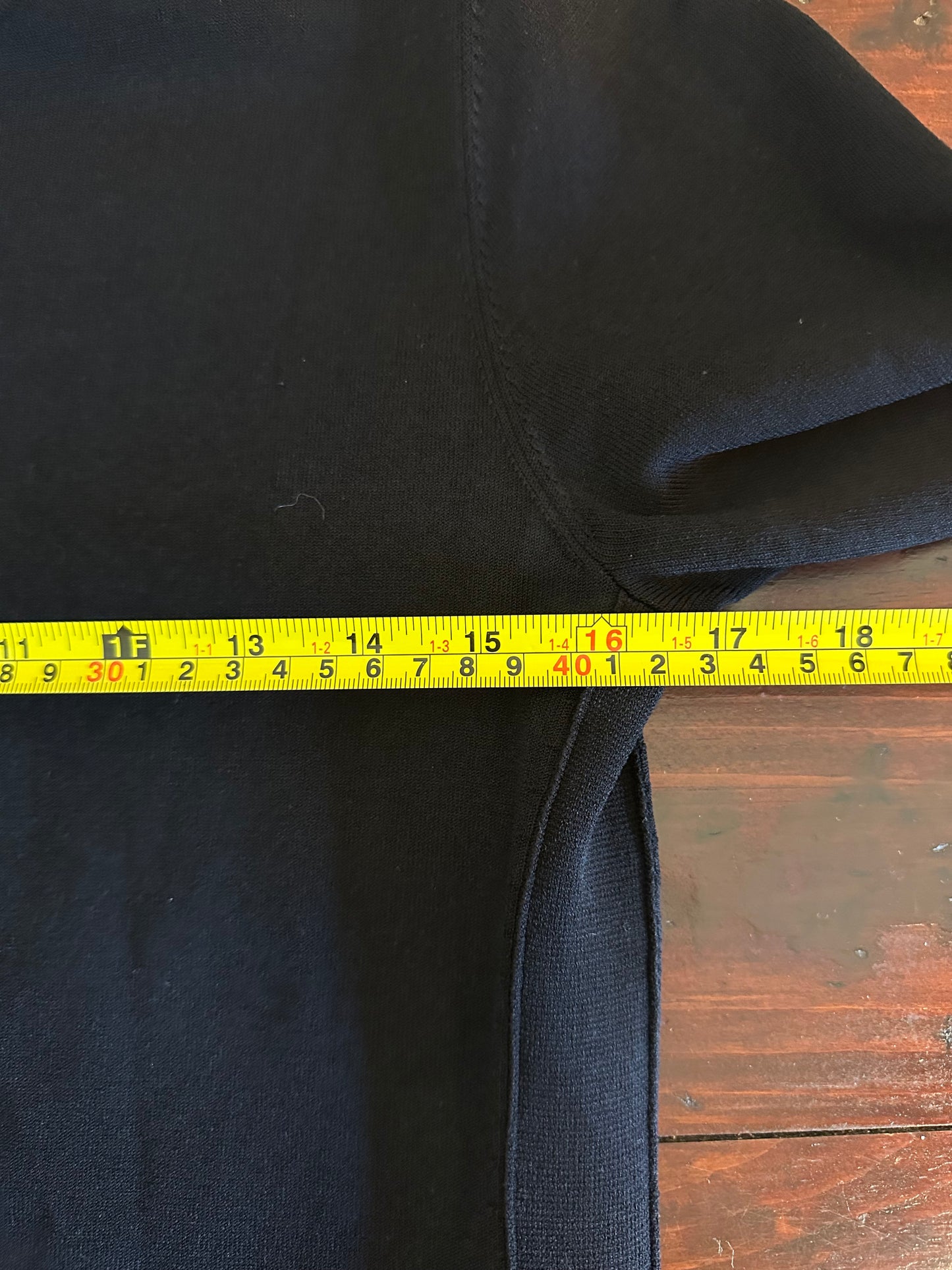 Vince Fitted Long Sleeve Knit Dress in Black - Size Medium