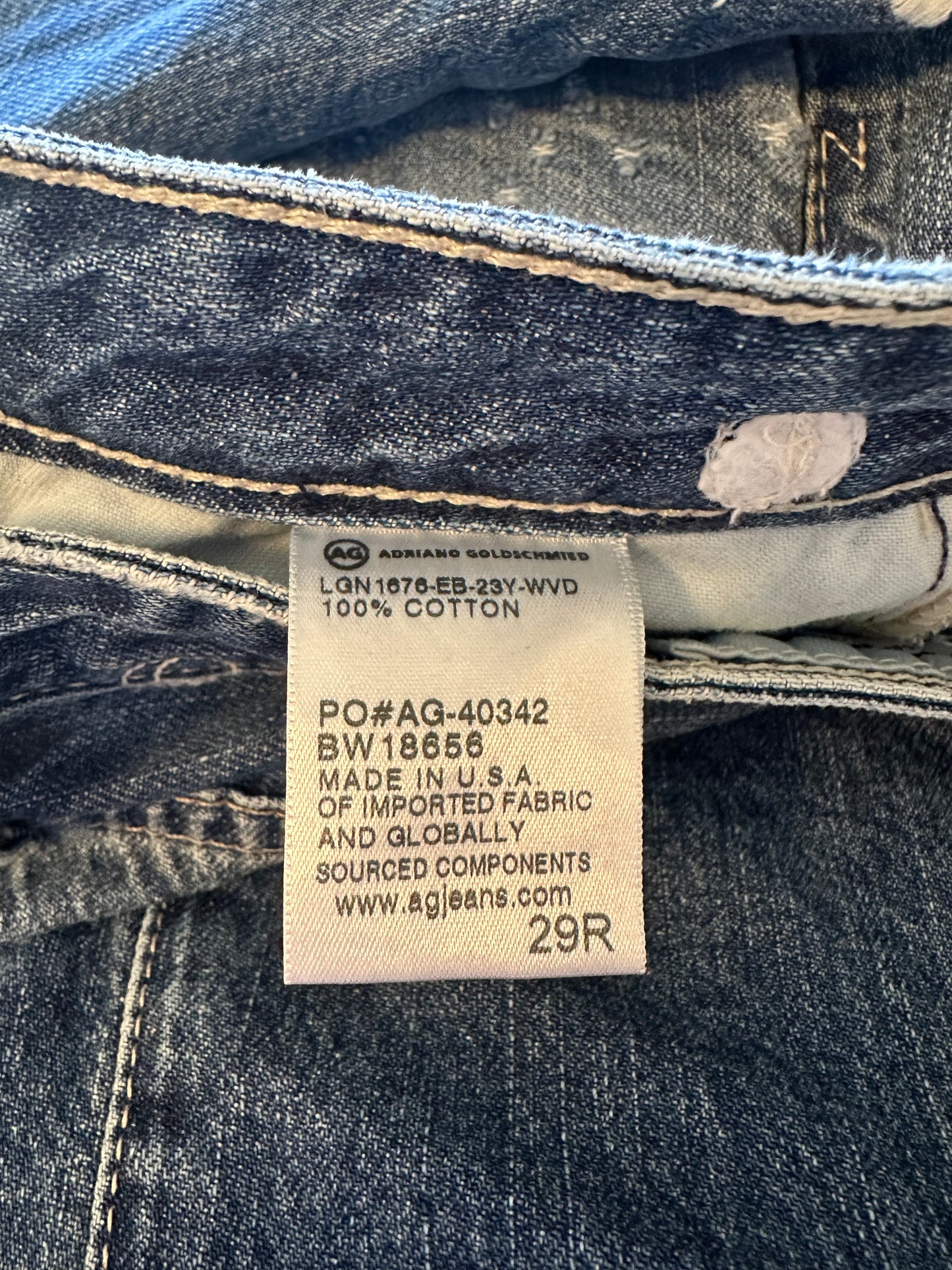 AG Adriano Goldschmied Phoebe in 23 Years Woven Dreams Embroidered Jeans