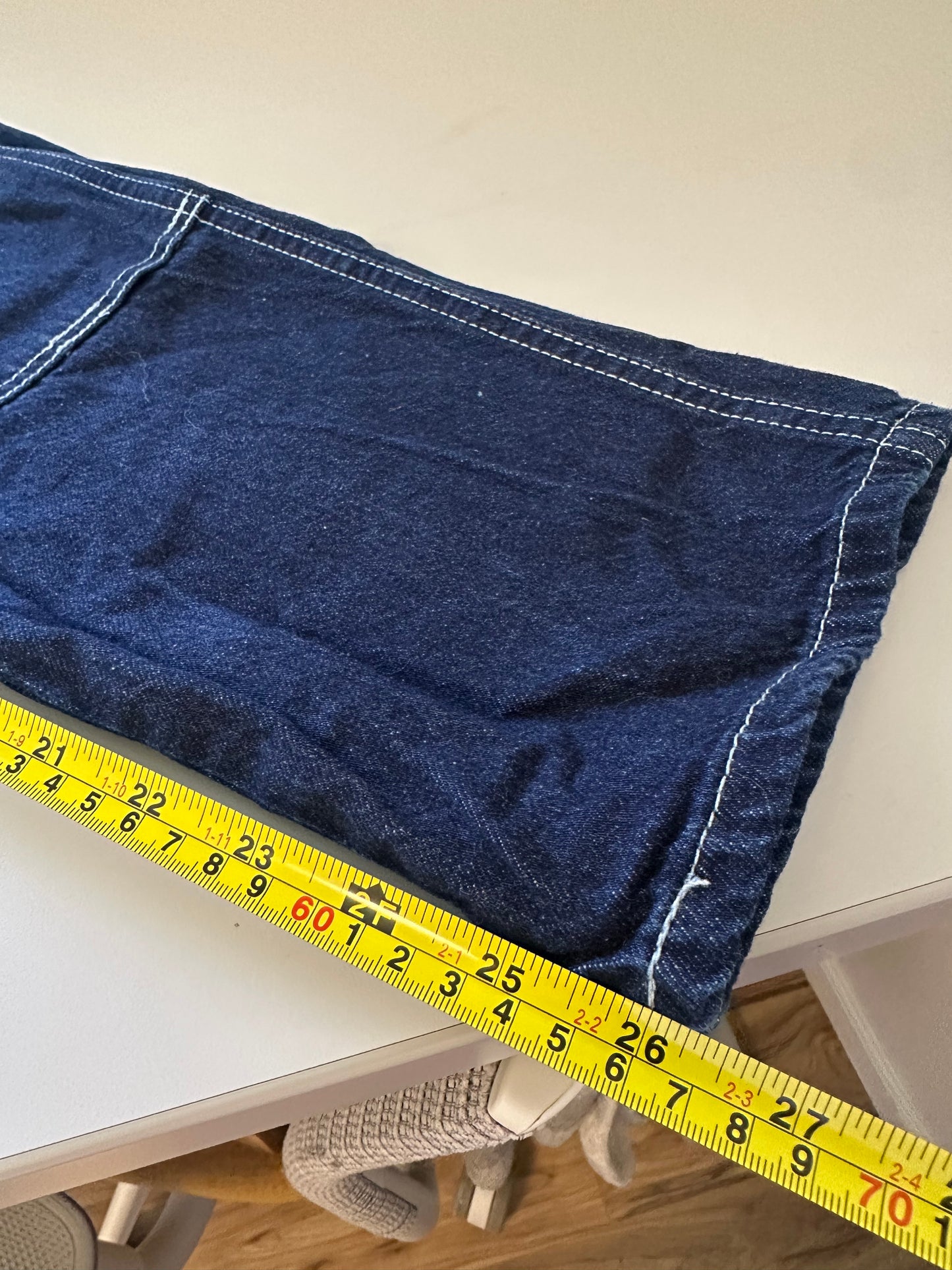 Hey Gang Denim Workpants Blue Straight Leg Women's Jeans | Size 1