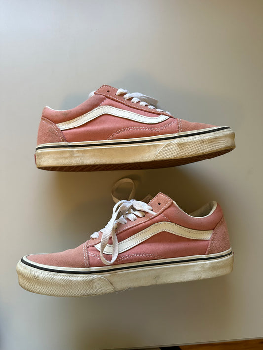 Vans Old Skool Skate Shoe - Pink Dawn | Size 8