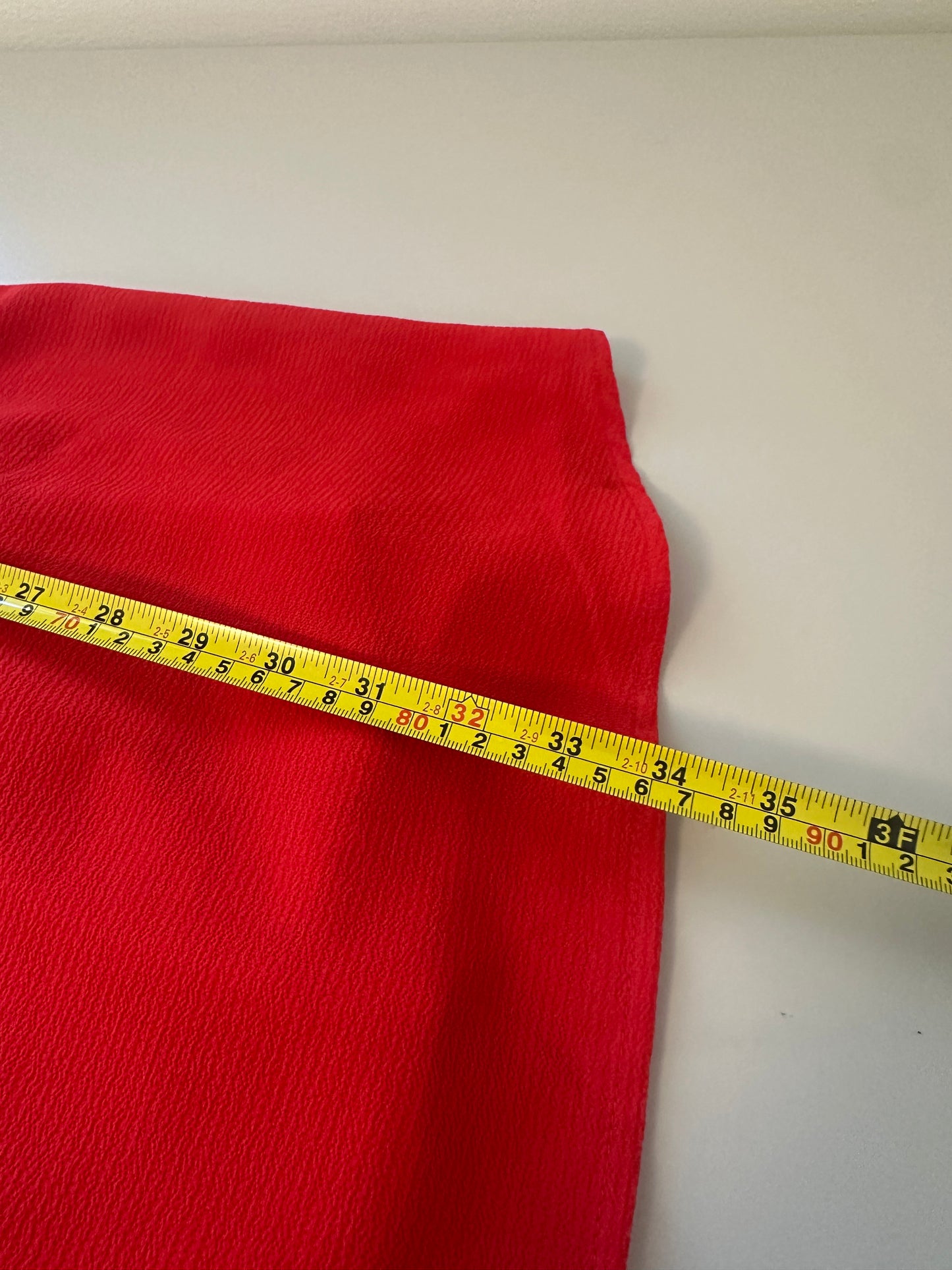 Monteau Red Wrap Tie Front V-Neck Mini Dress | Size Medium