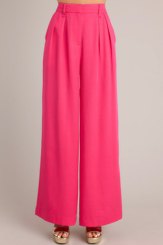 MINKPINK Fabella Wide Leg Pants in Pink- Size Medium
