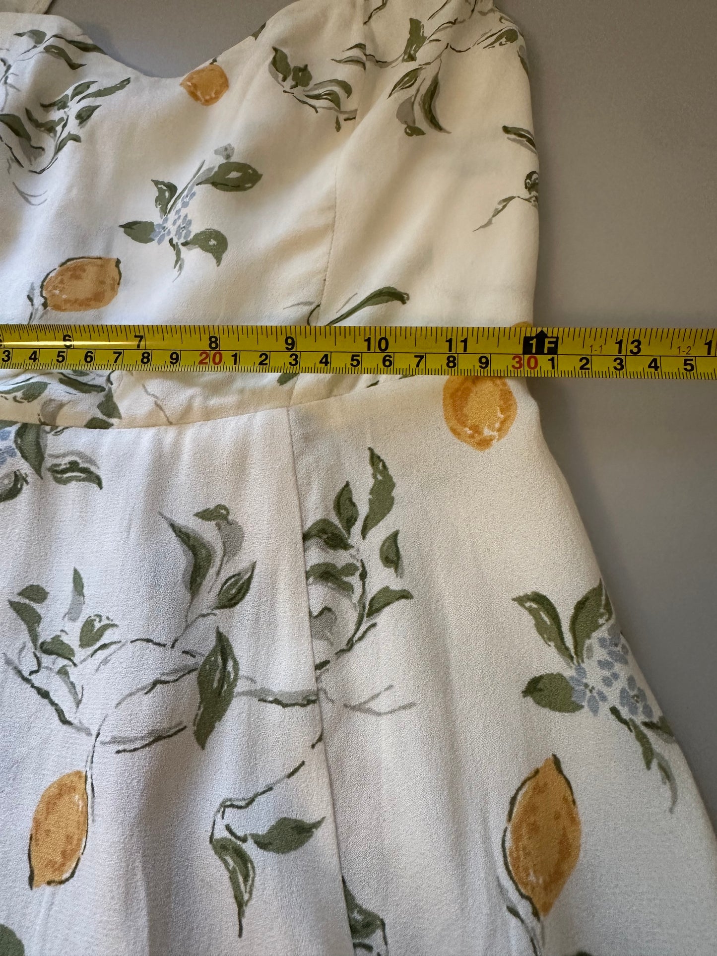 Reformation Tanis Mini Dress in Citron | Size 4