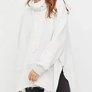 Free People Zoe Cowl Neck Oversized Sweater | Size XS