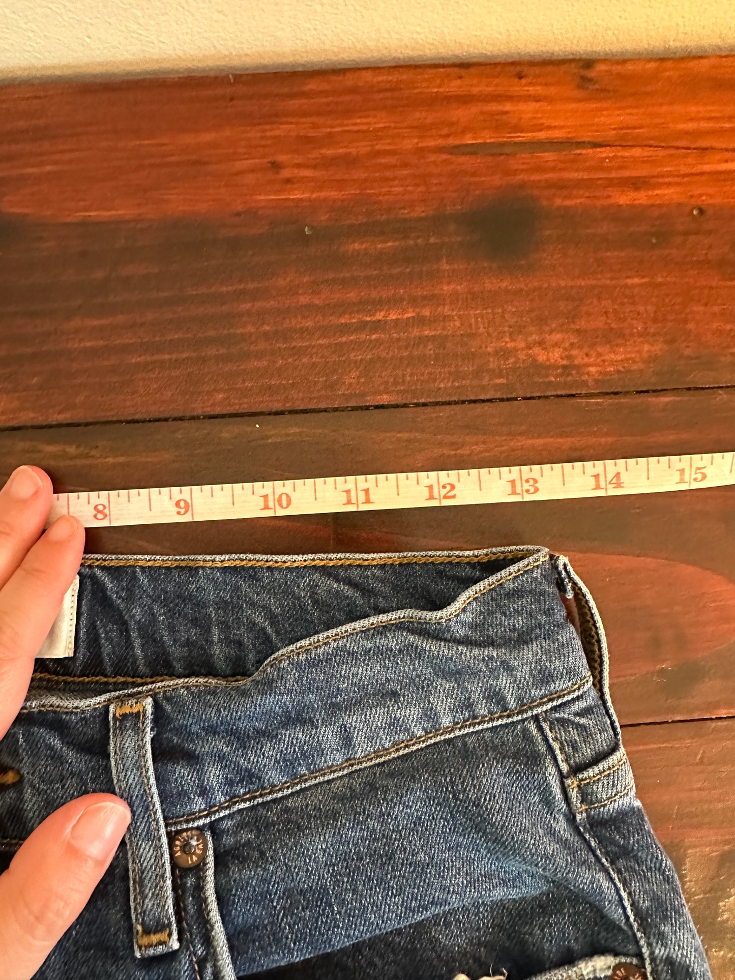 AGOLDE Riley Blue Denim Straight Leg Jeans Size 27