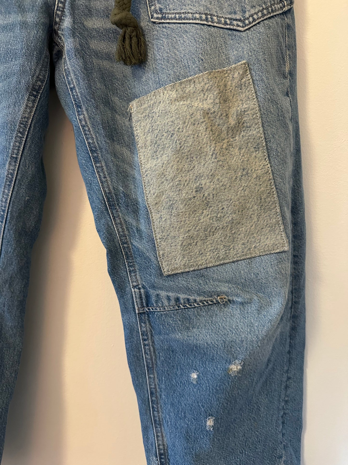 We The Free Moxie Pull-On Barrel Jeans In Truest Blue - Size 27