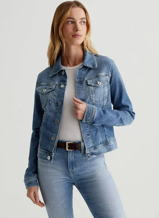 AG Jeans Robyn Blue Denim Jacket - Size Large