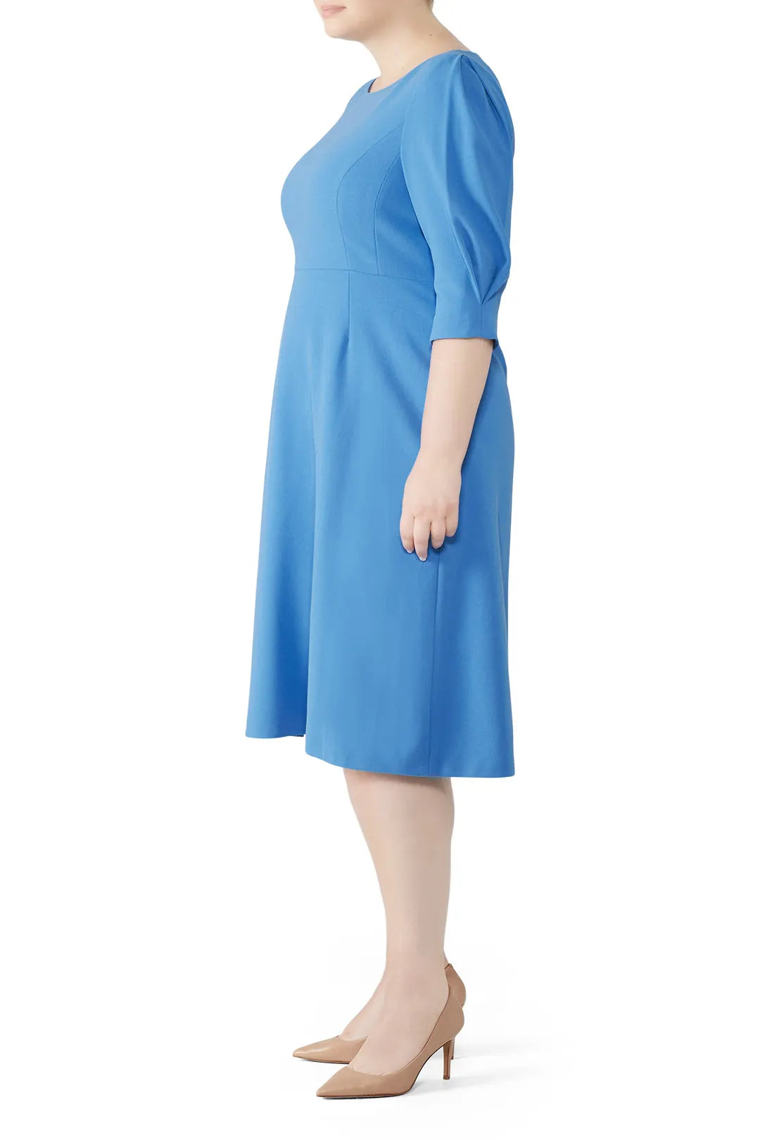 LK Bennett Lemoni A-line Midi Dress in Blue | Size 12