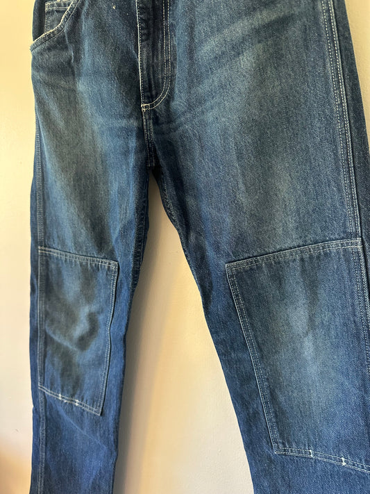 Hey Gang Denim Workpants Blue Straight Leg Women's Jeans | Size 29