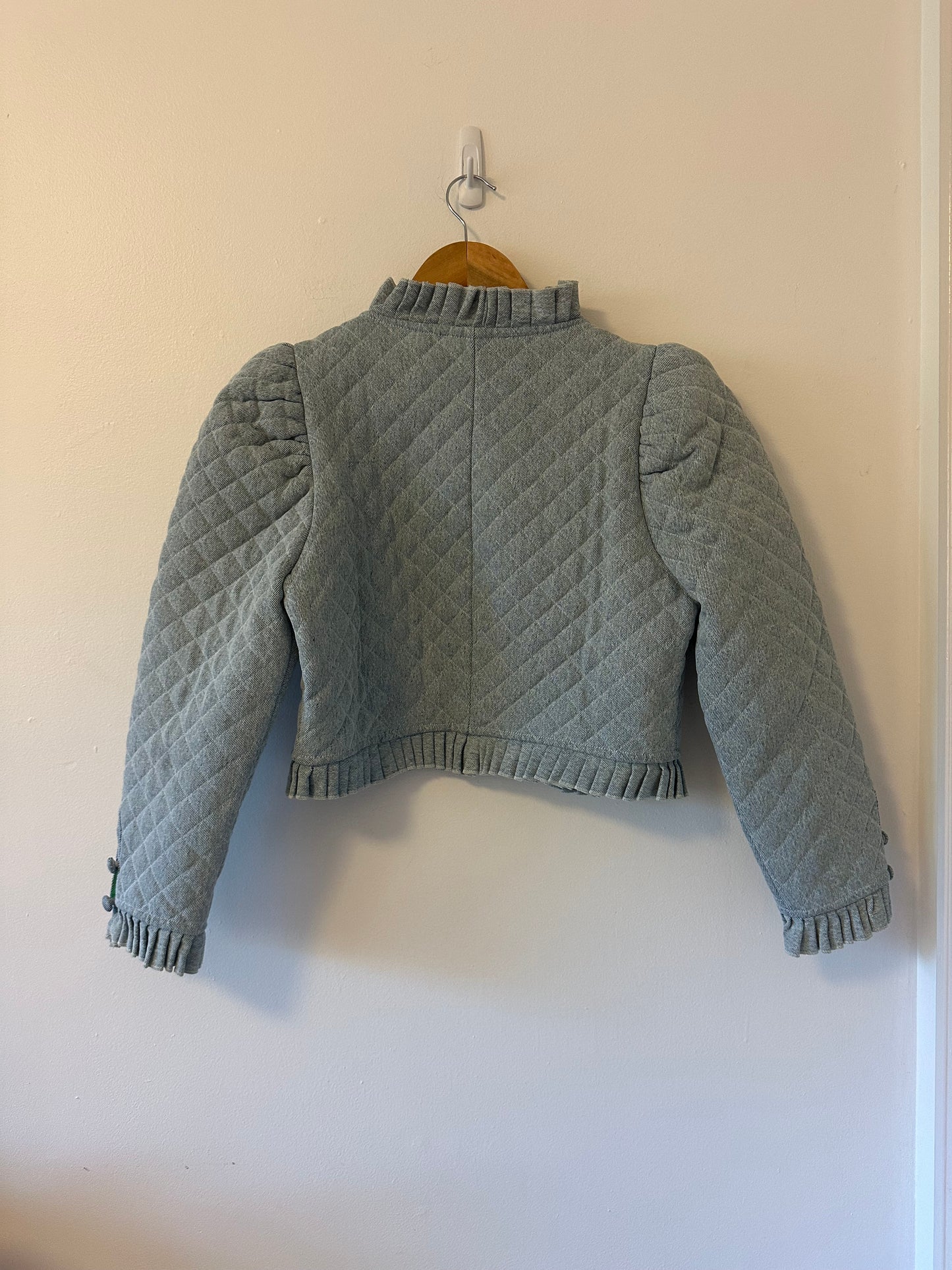 Love The Label Adrienne Quilted Open-Front Cropped Jacket | Size Medium