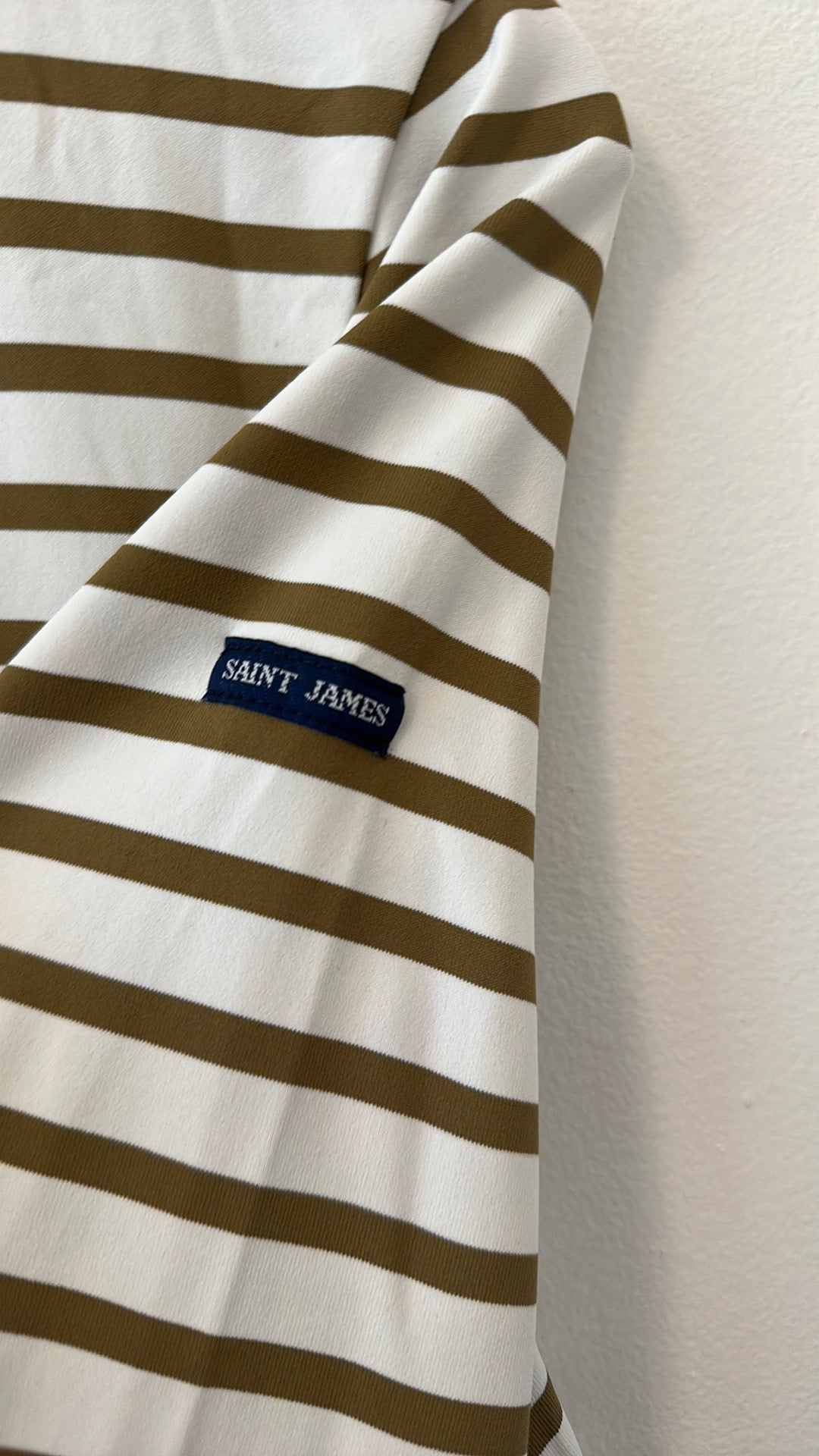 Saint James Phare Boat Neck Striped Tunic with Slits - Size 10