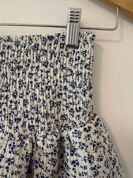 Zara Blue and White Floral Skort - Girls Size 10
