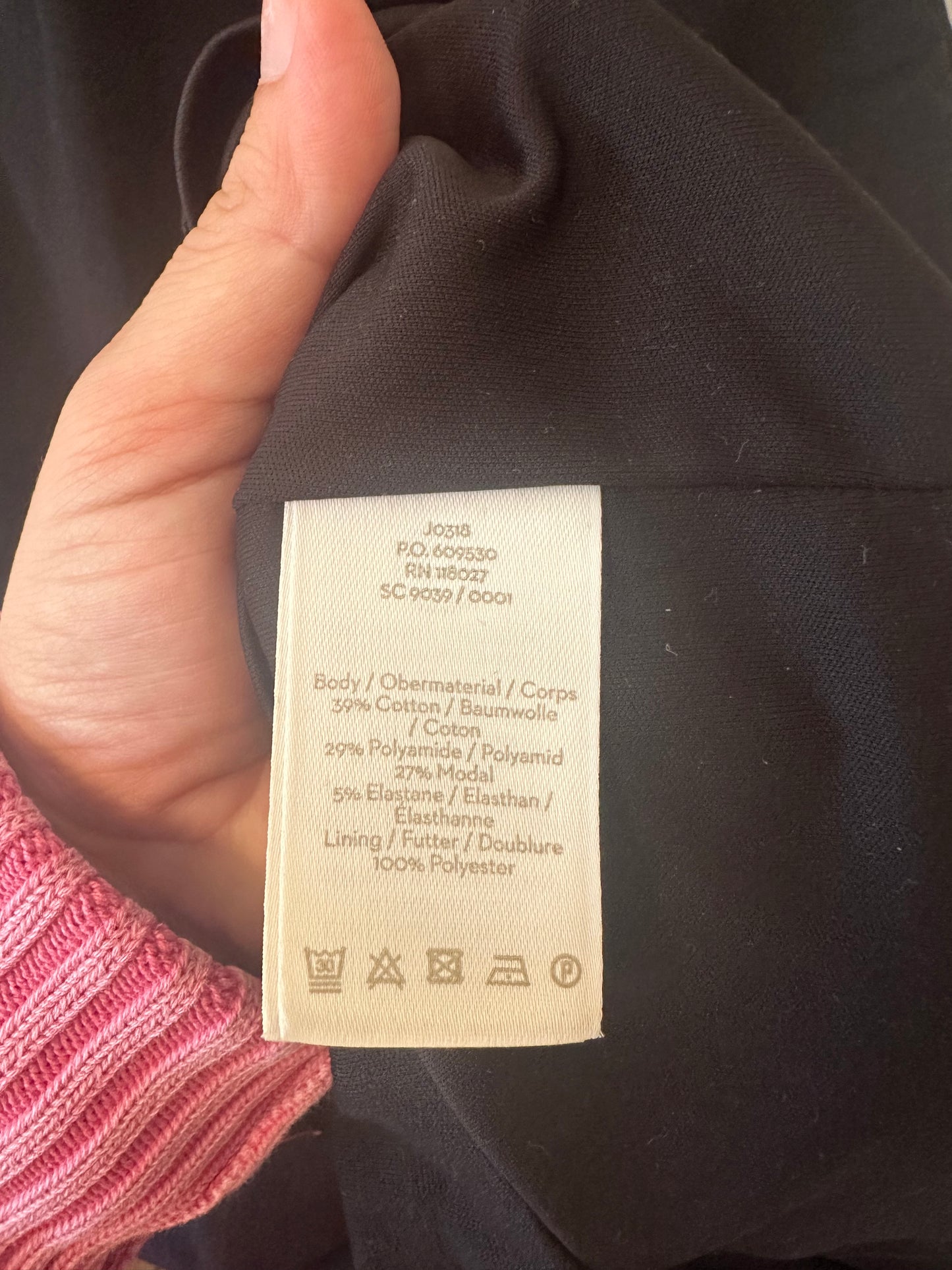 Boden Nellie Ponte Knit Sheath Dress in Black - Size 8