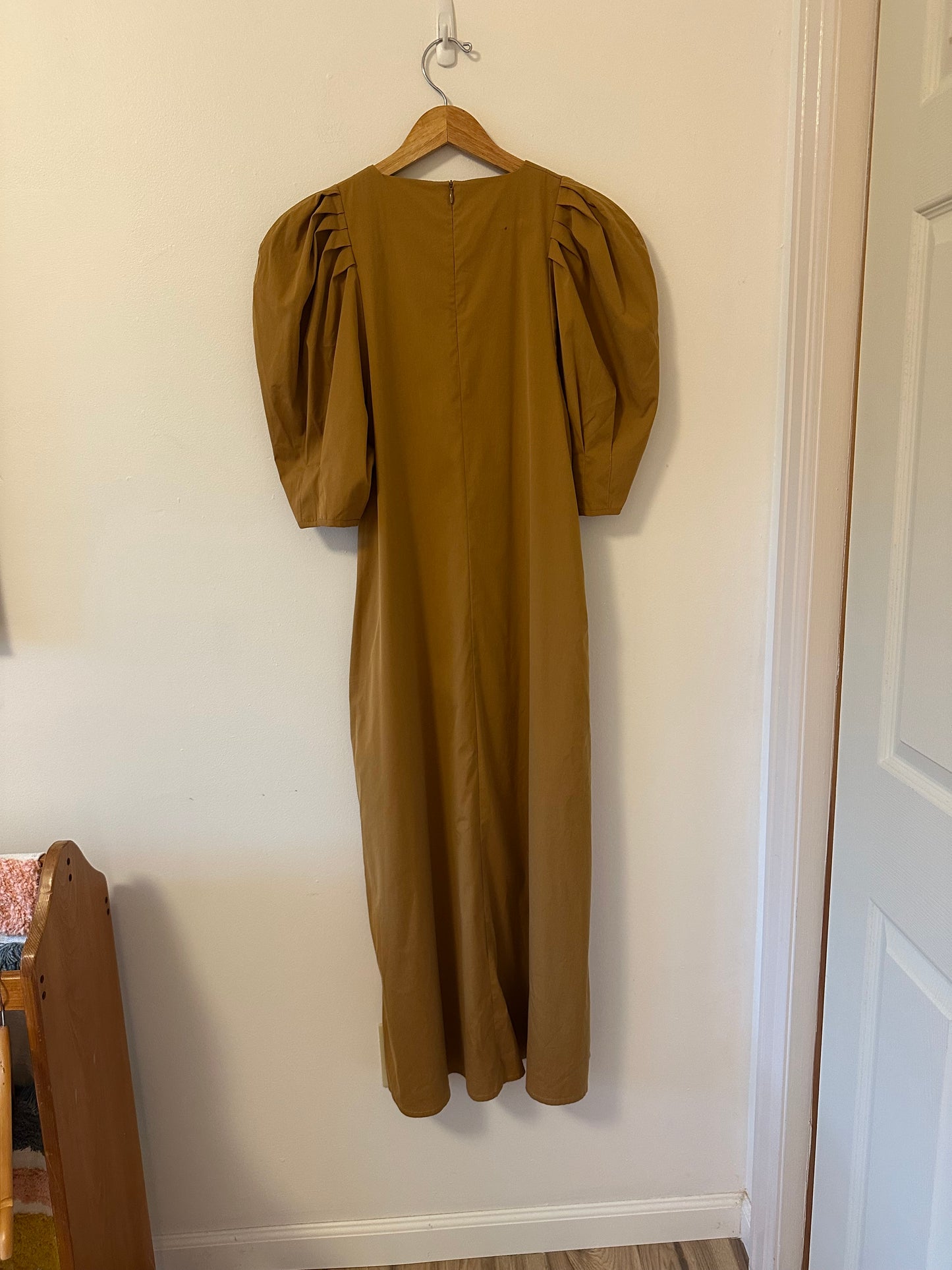 Mr. Larkin Molly Puff Sleeve Modern Weaving Dress in Sierra | Size Small