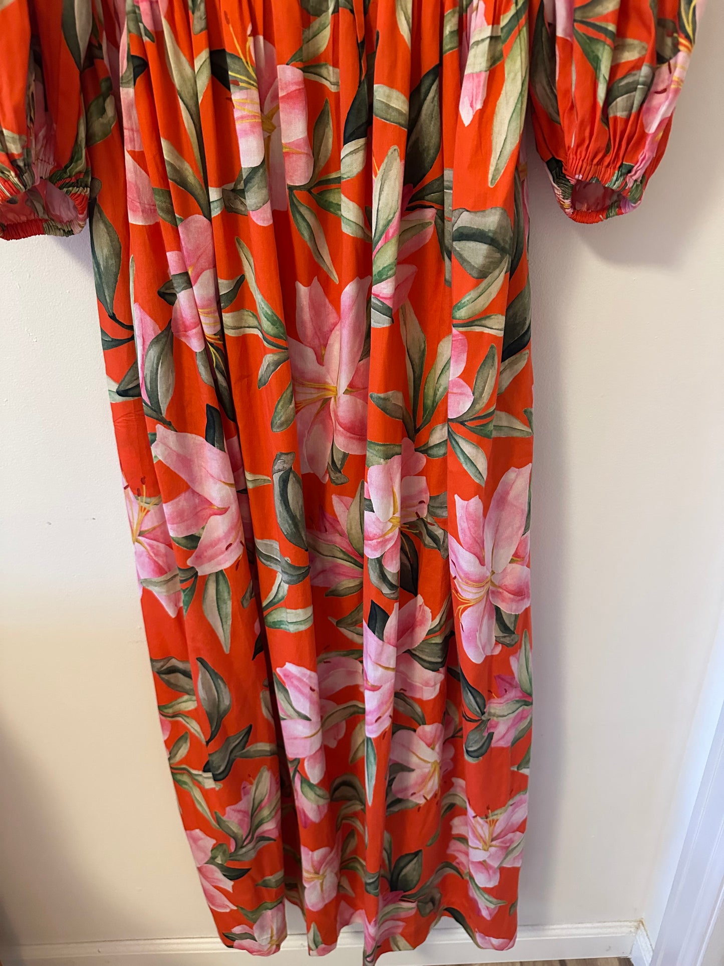 Mara Hoffman Violet Maxi Dress in Lily Floral | Size Medium