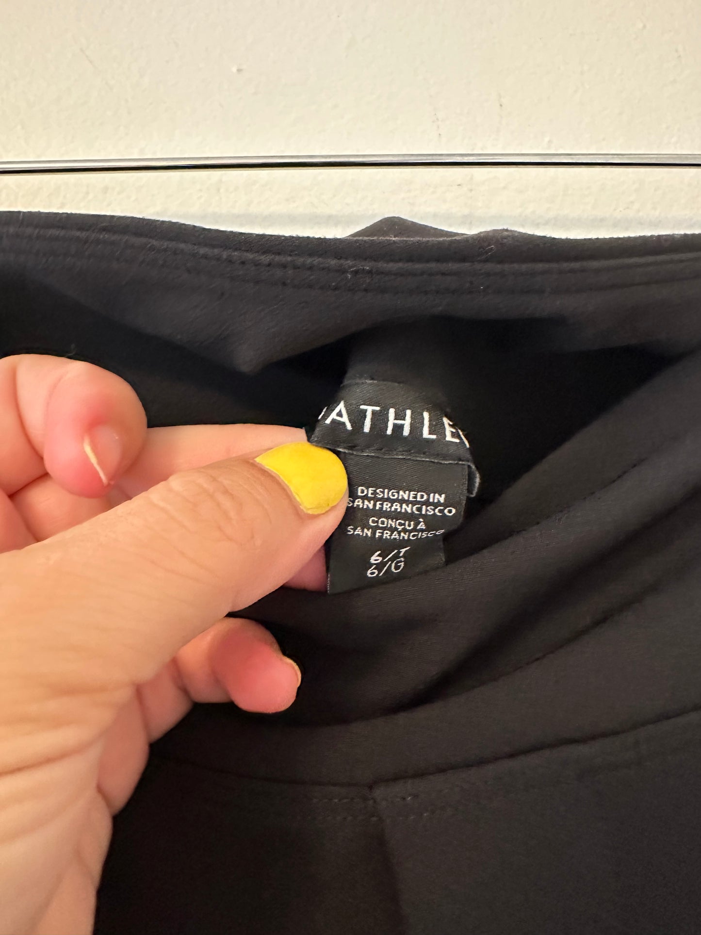 Athleta Endless High Rise Pants in Black - Size 6 Tall