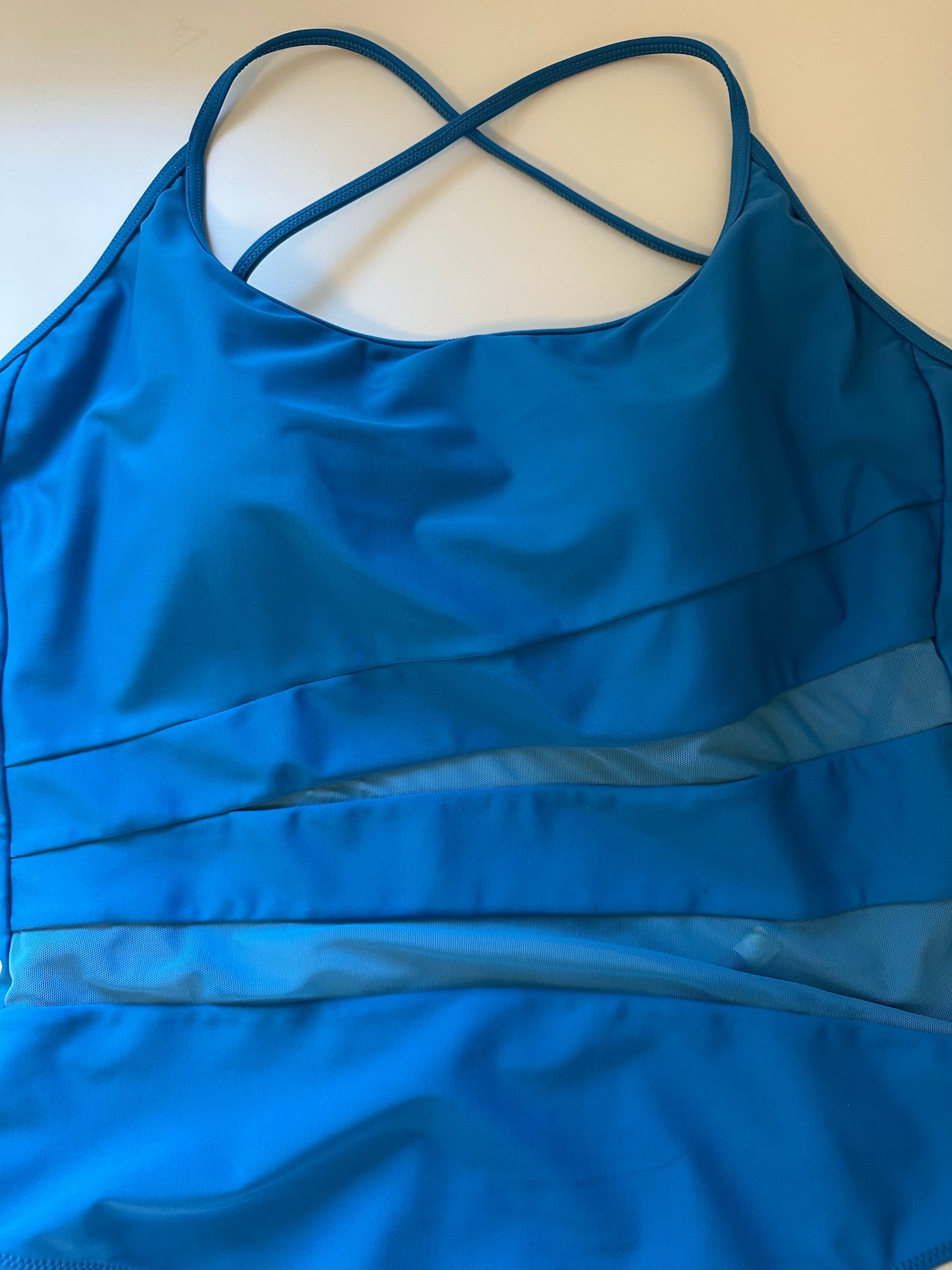 Summersalt The Causeway Blue Atlantic Cross back Swimsuit | Size 10