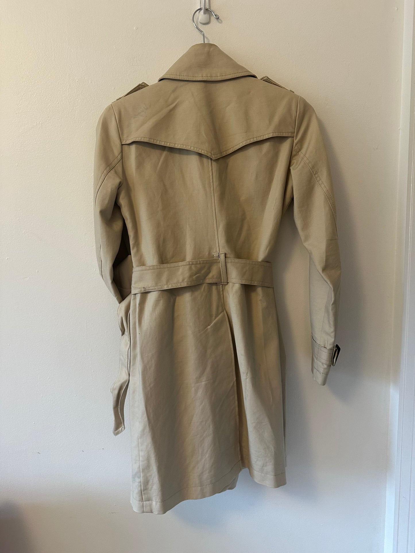 Tommy Hilfiger Classic Beige Trench Coat | Size XS