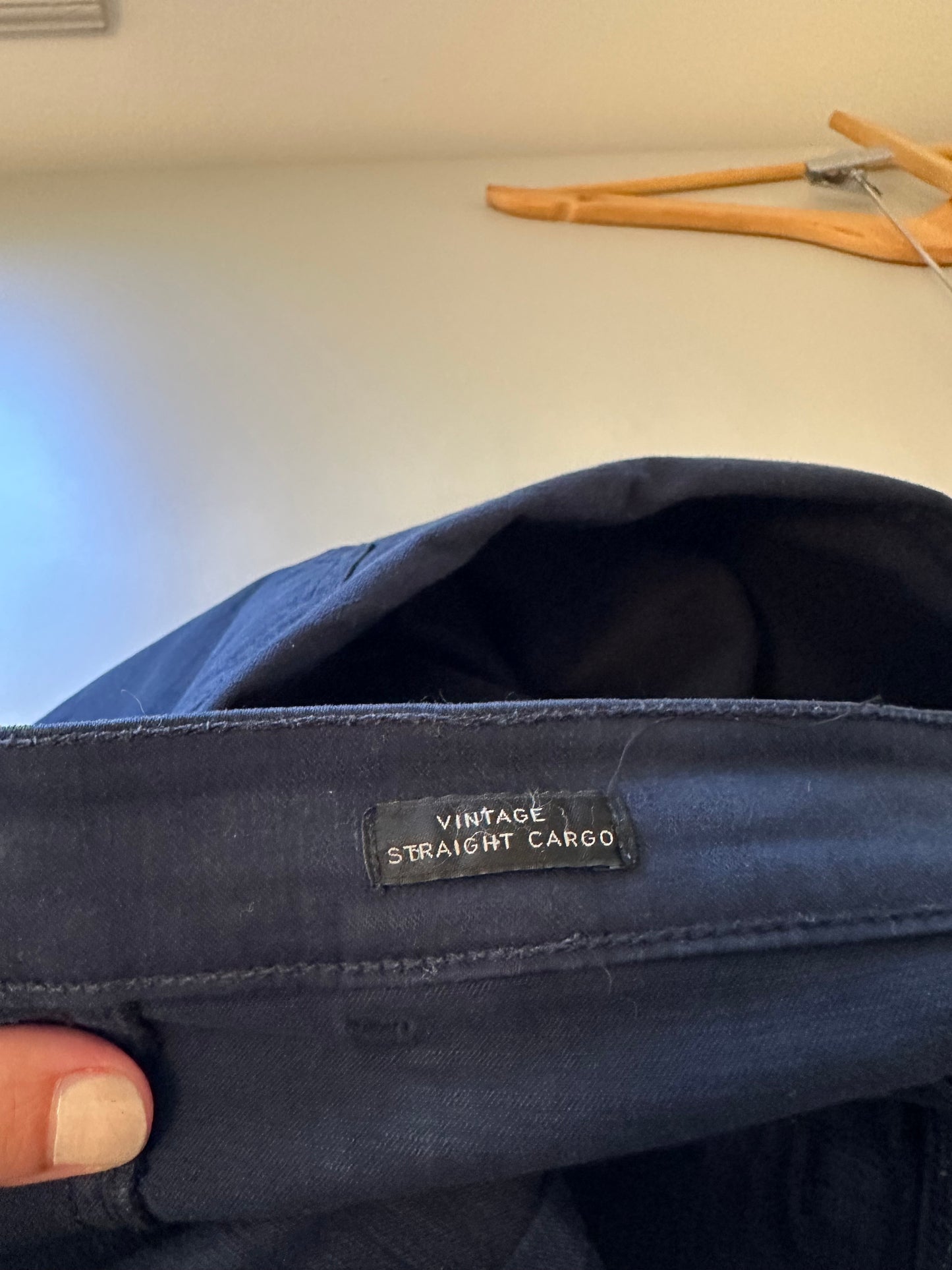J. Crew - Vintage Straight Navy Blue Cargo Pants with Patch Pockets | Size 28
