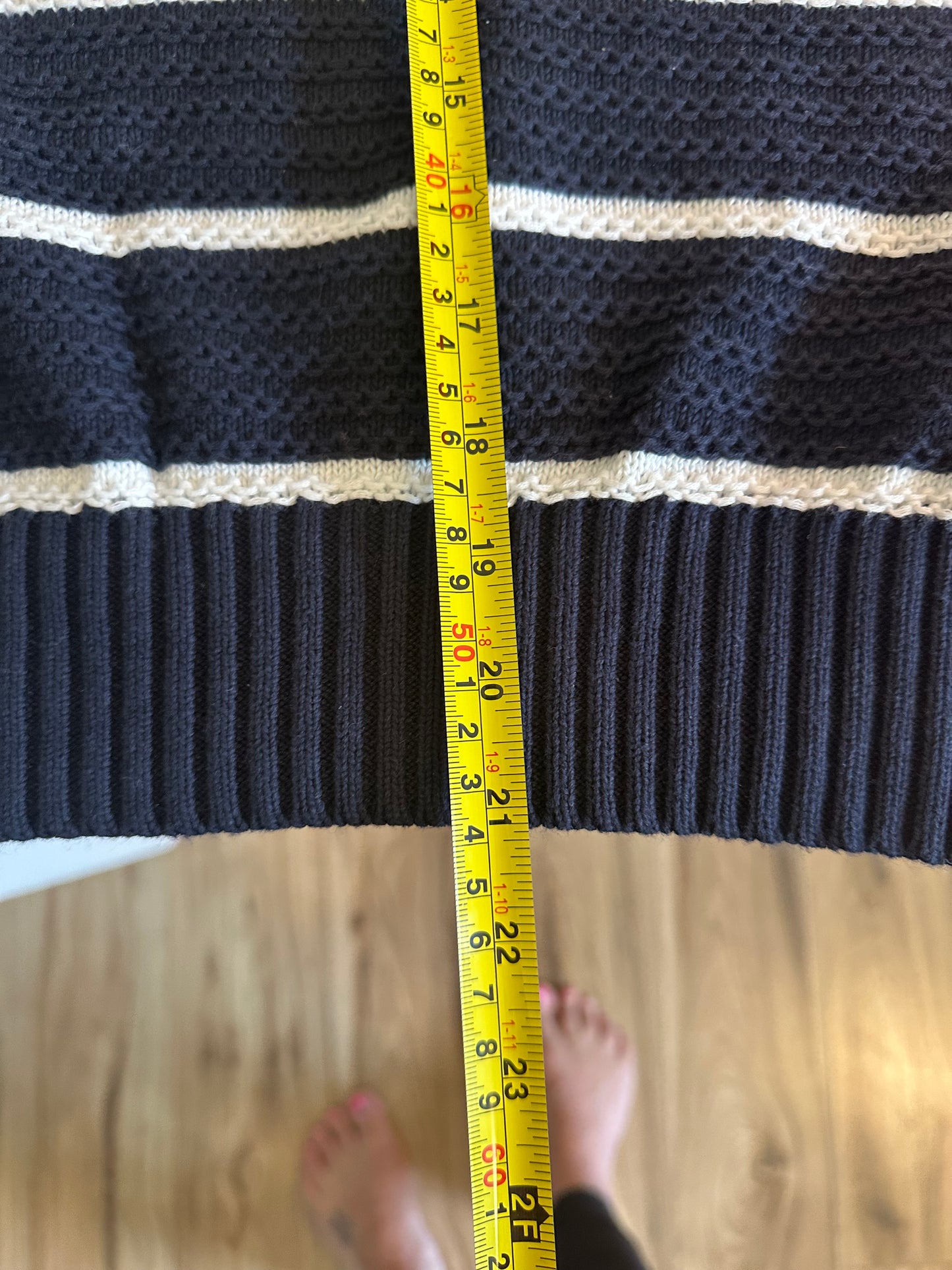 French Connection Lily Mozart Stripe Sweater Size Medium