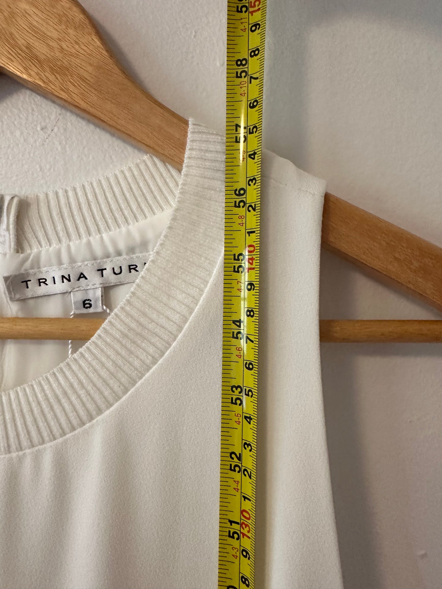 NWT Trina Turk White Paper Cut Sleeveless Jumpsuit | Size 6