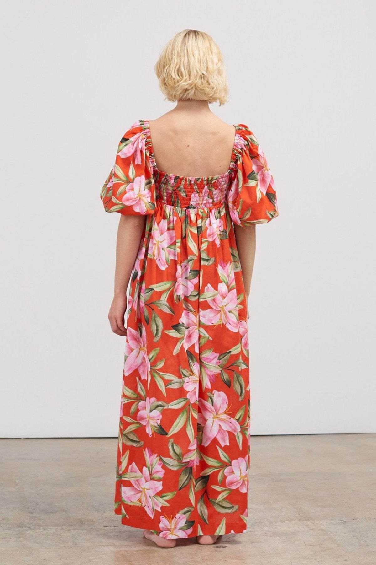 Mara Hoffman Violet Maxi Dress in Lily Floral | Size Medium