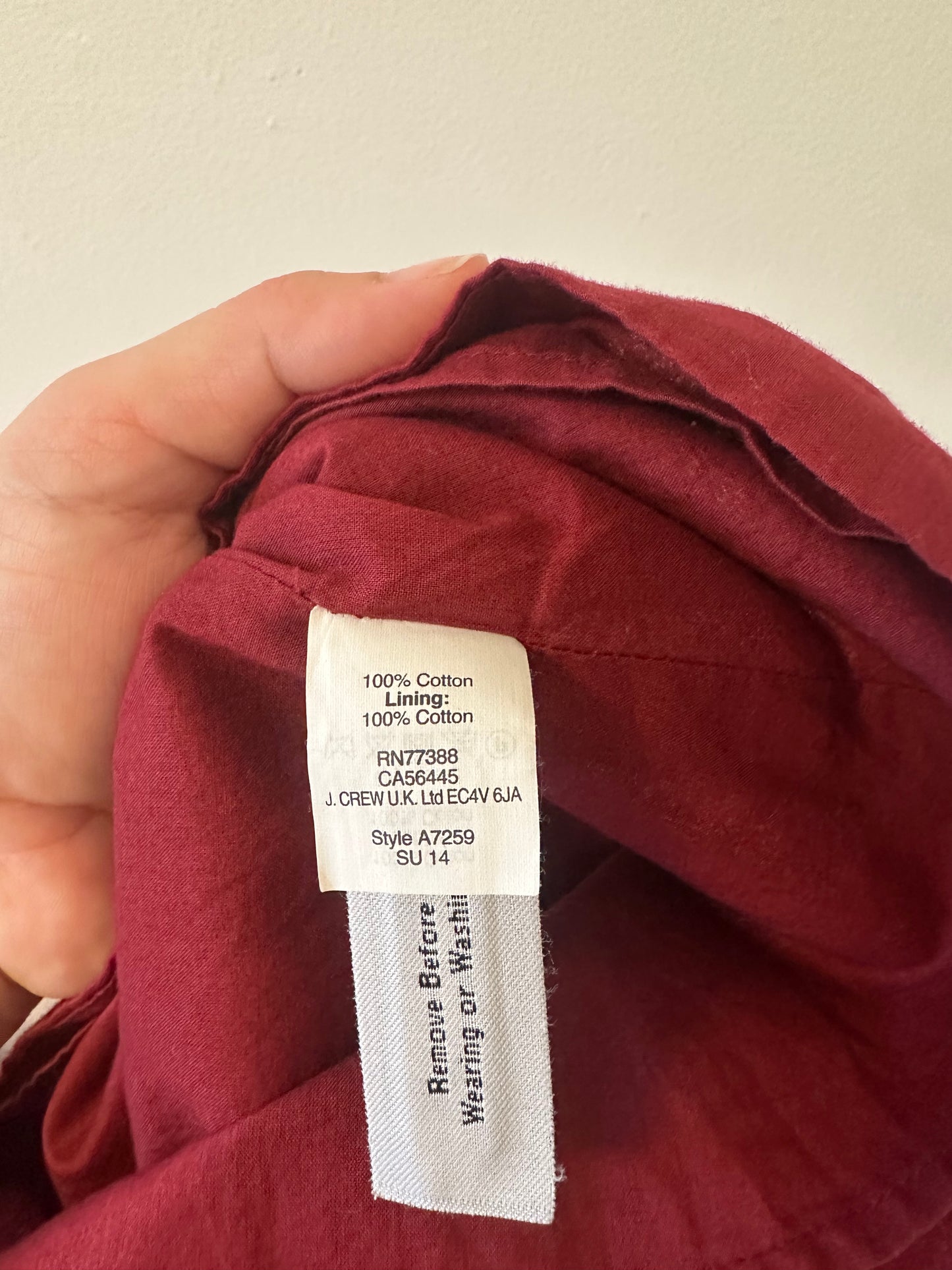 J. Crew Embroidered Burgundy Pom Pom Sleeveless Tank Top - Size 2