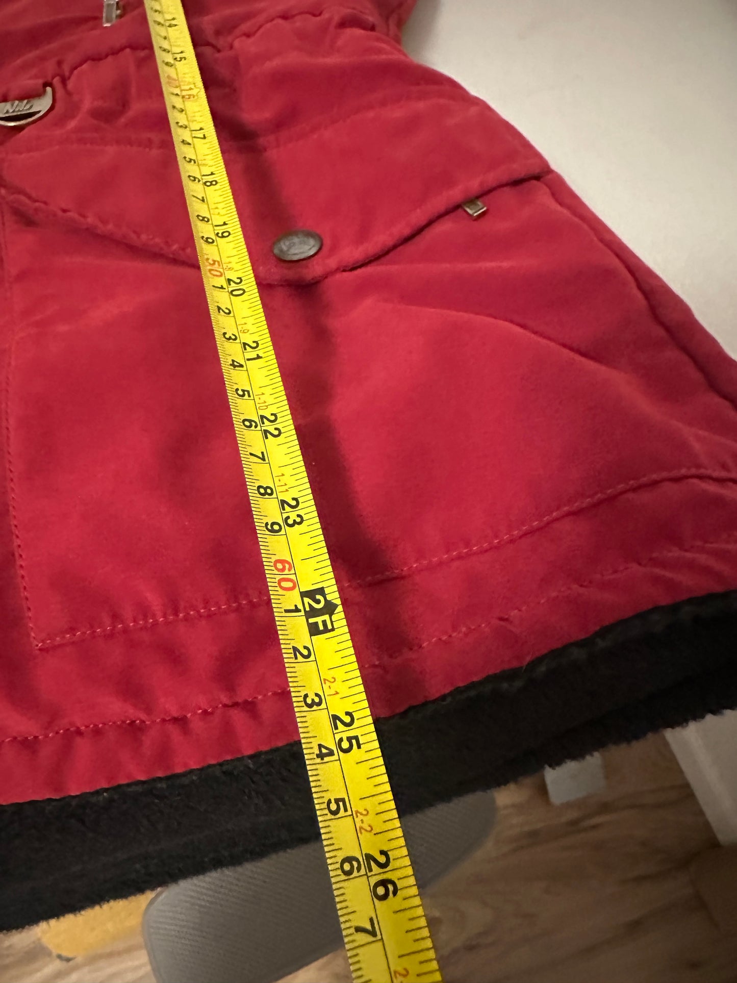 NILS Vintage Women's Red Ski Reversible Jacket