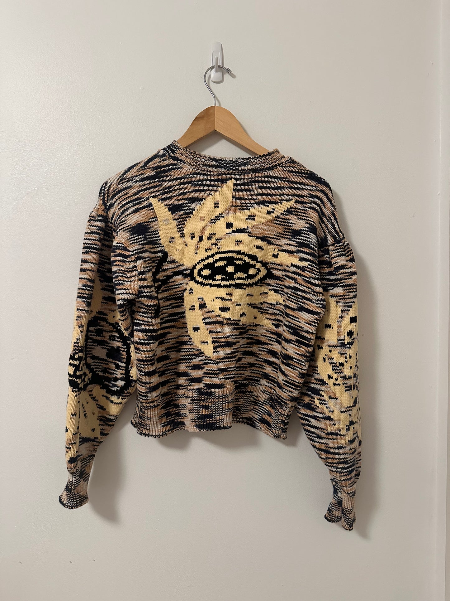 Ulla Johnson Emerson Sunflower Cotton Blend Space Dye Sweater | Size Small