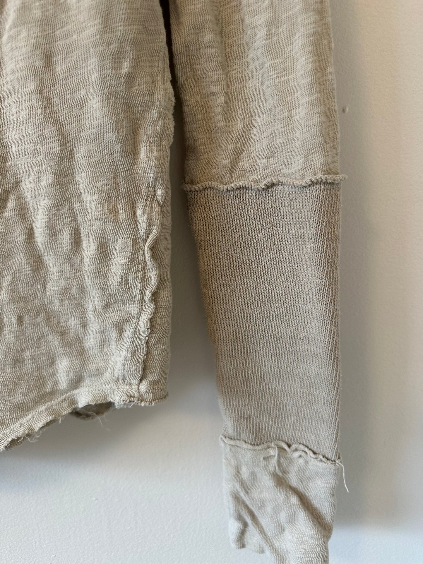 We The Free Phoebe Henley in Oatmeal - Size Small