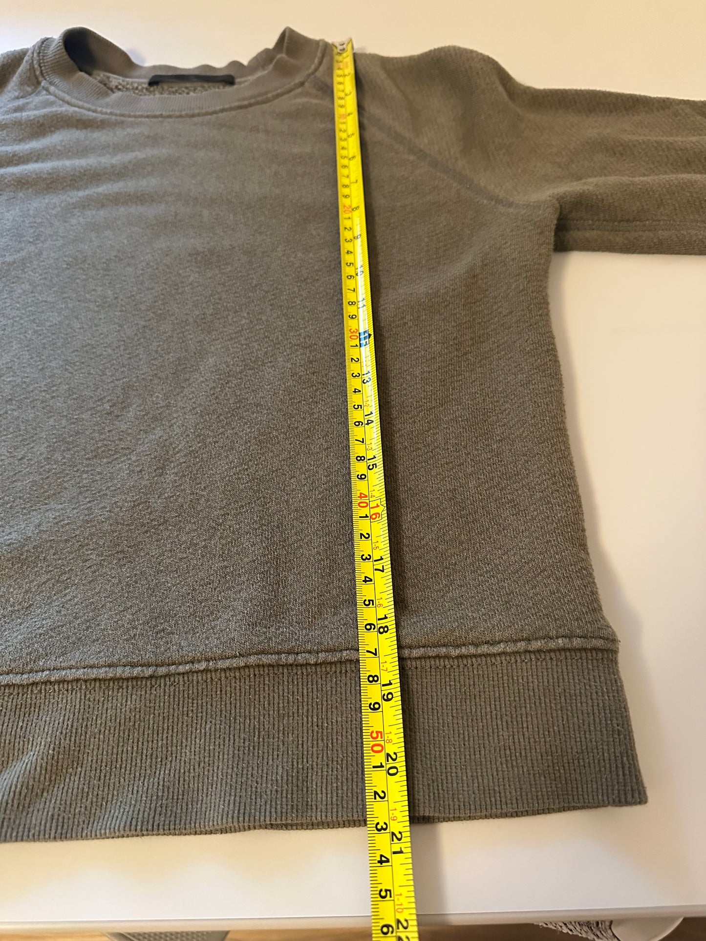 Jenni Kayne Saturday Sweatshirt in Olive Green | Size XS