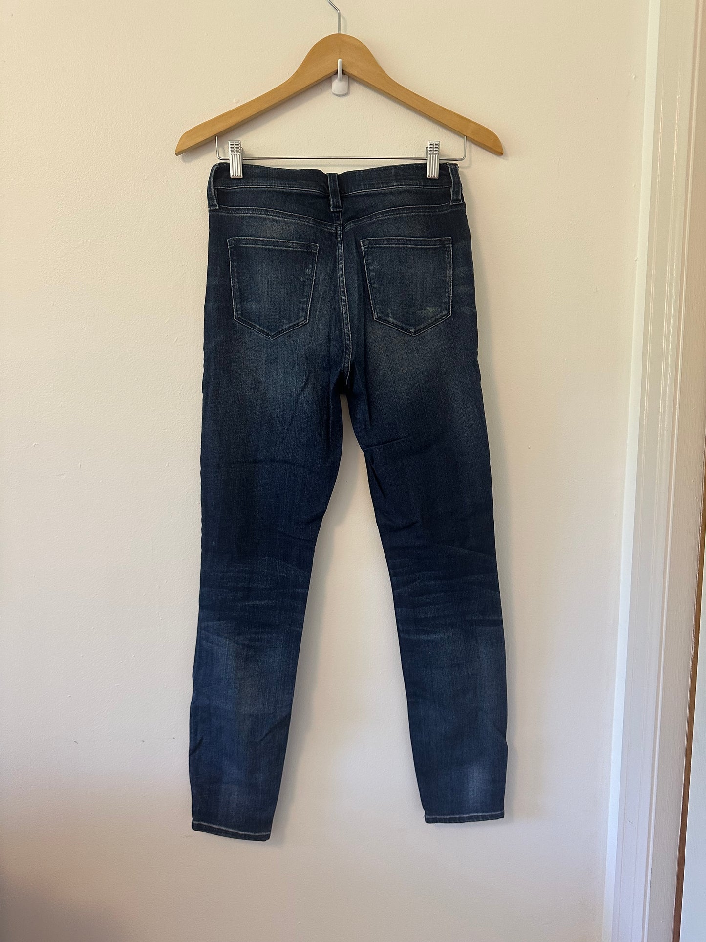 J. Crew - The Lookout High Rise Dark Blue Skinny Jeans | Size 27