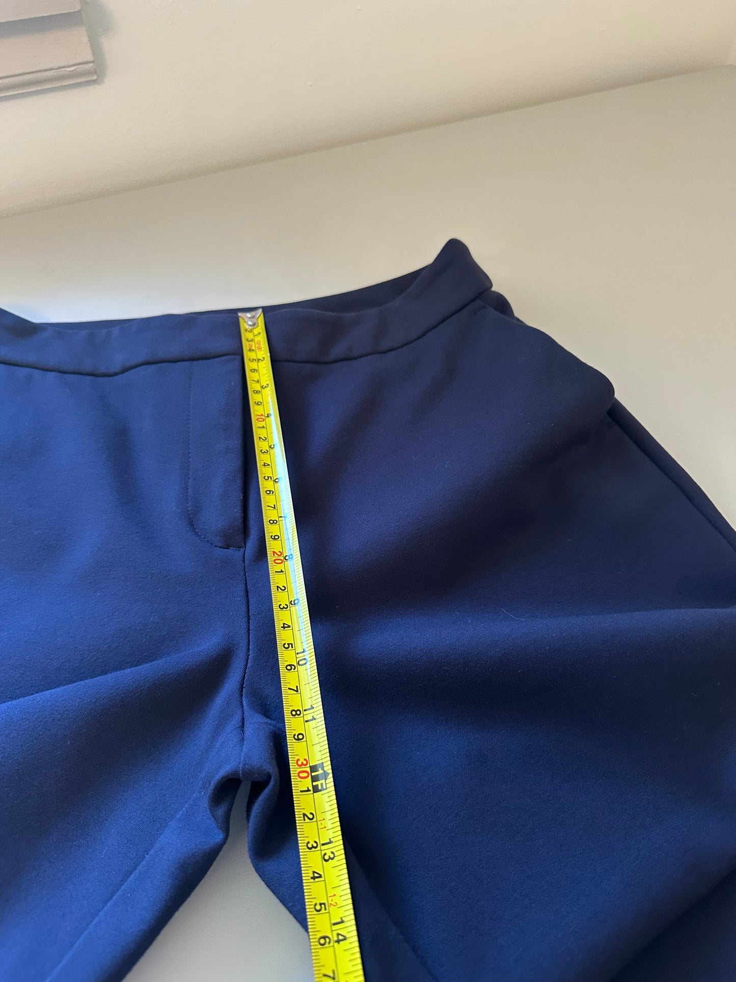 Boden Wide-Leg Ponte Pants in Navy | Size 12P