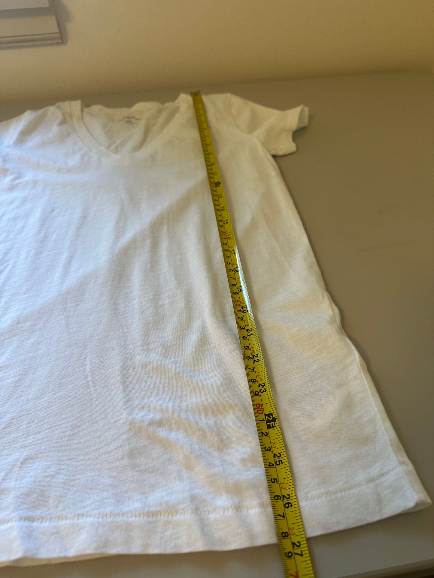 J. Crew - NWT White V-Neck Short Sleeve Cotton Tee | Size Small