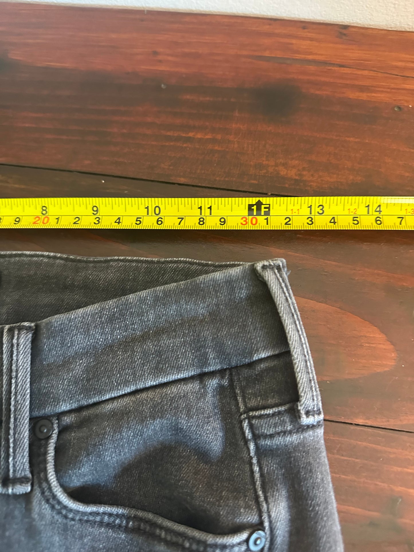 MOTHER The Looker Sacred Slit Ankle Jeans in Dear Mr. Black - Size 24