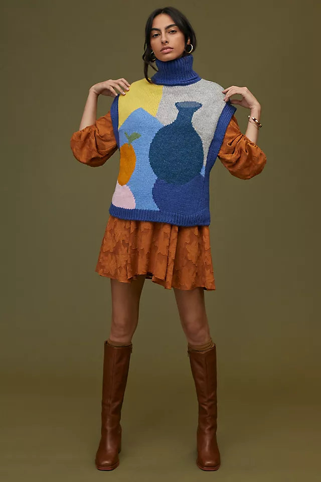 Laura Dalgaard x Anthropologie Fruit Still Life Sweater Vest | One Size