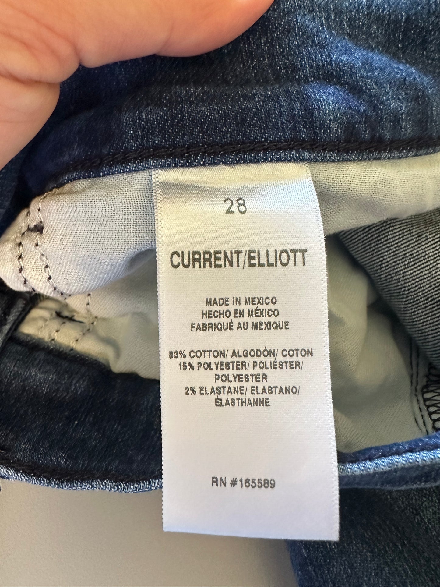 Current/Elliott Dark Blue Flare Jeans | Size 28