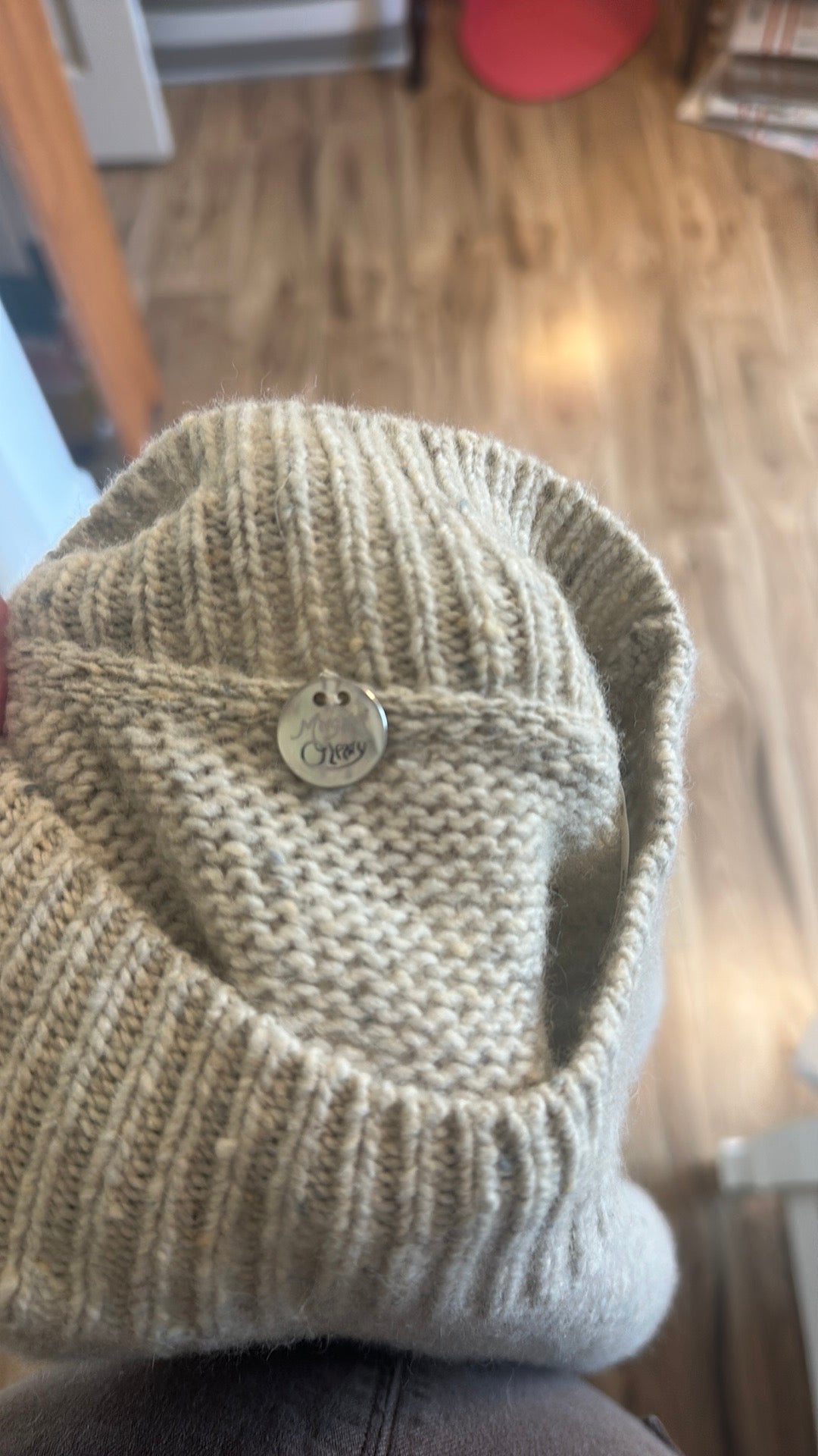 Margaret O’Leary Oatmeal Marled Turtleneck Sweater - Size Small