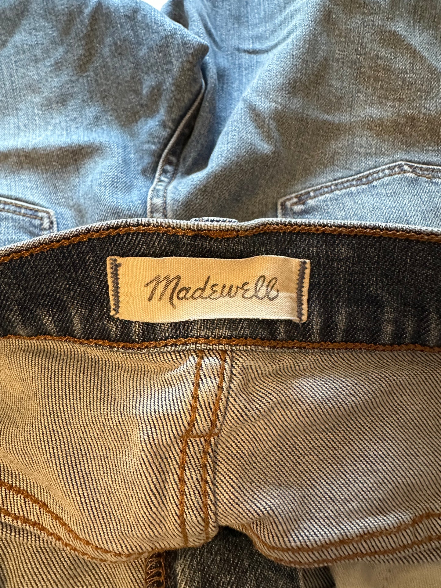 Madewell The Slim Boy High Rise Stretch Jeans in Classic Blue | Size 27