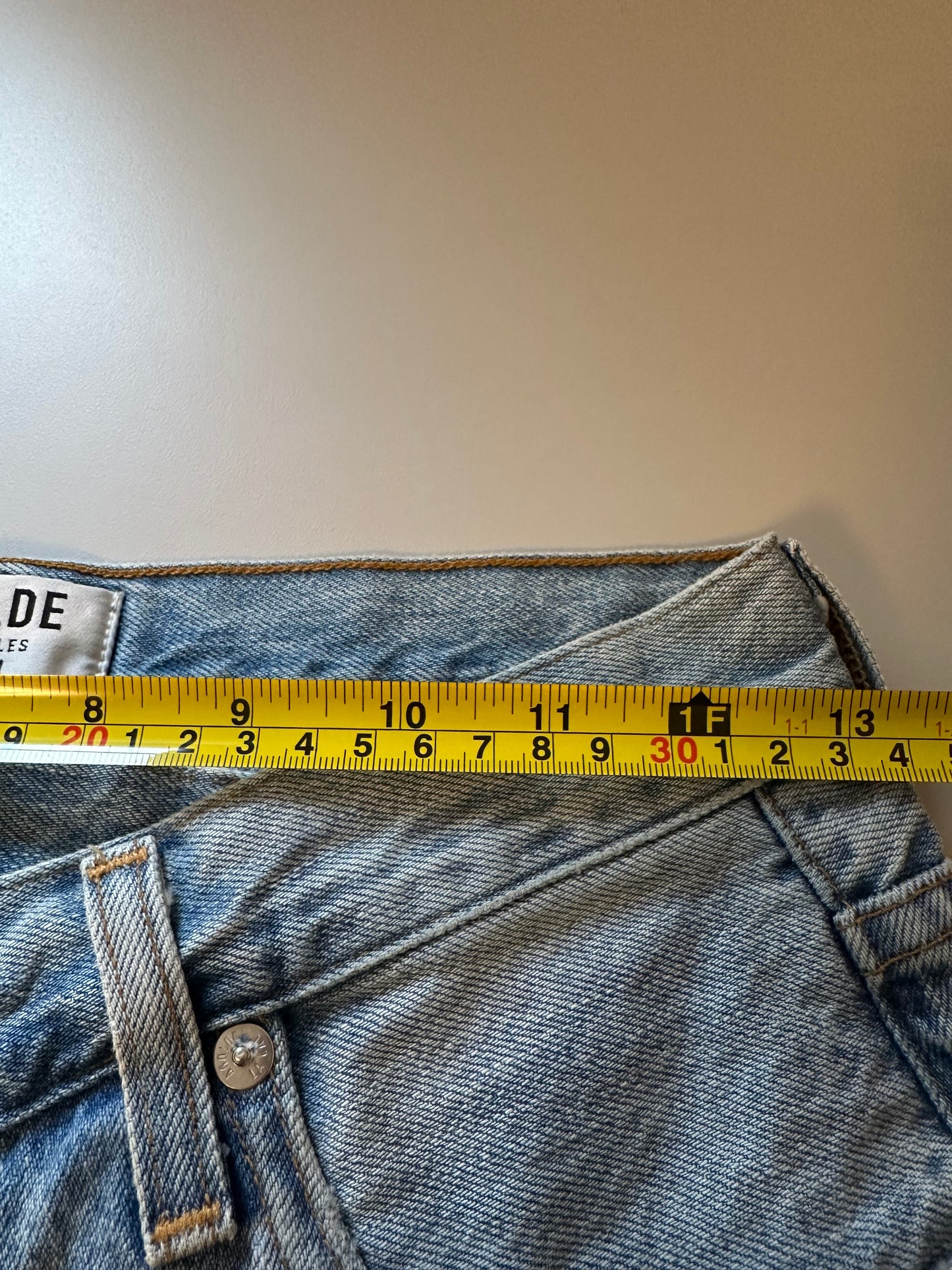 Agolde Light Blue Criss Cross Straight Leg Jeans | Size 23