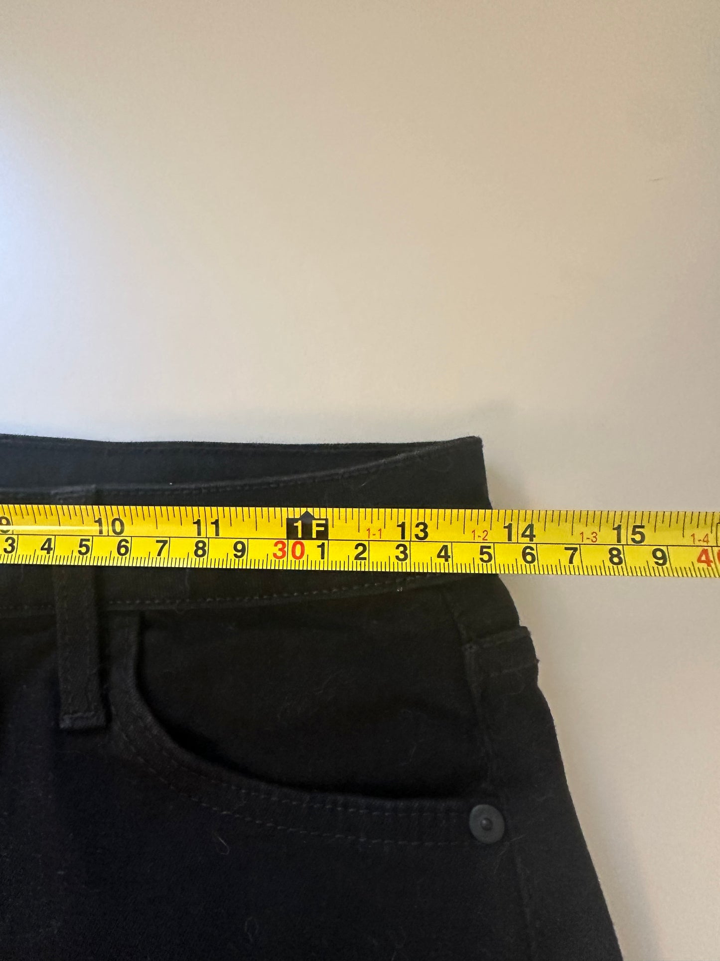 Just Black Black Denim Mini Skirt | Size Small