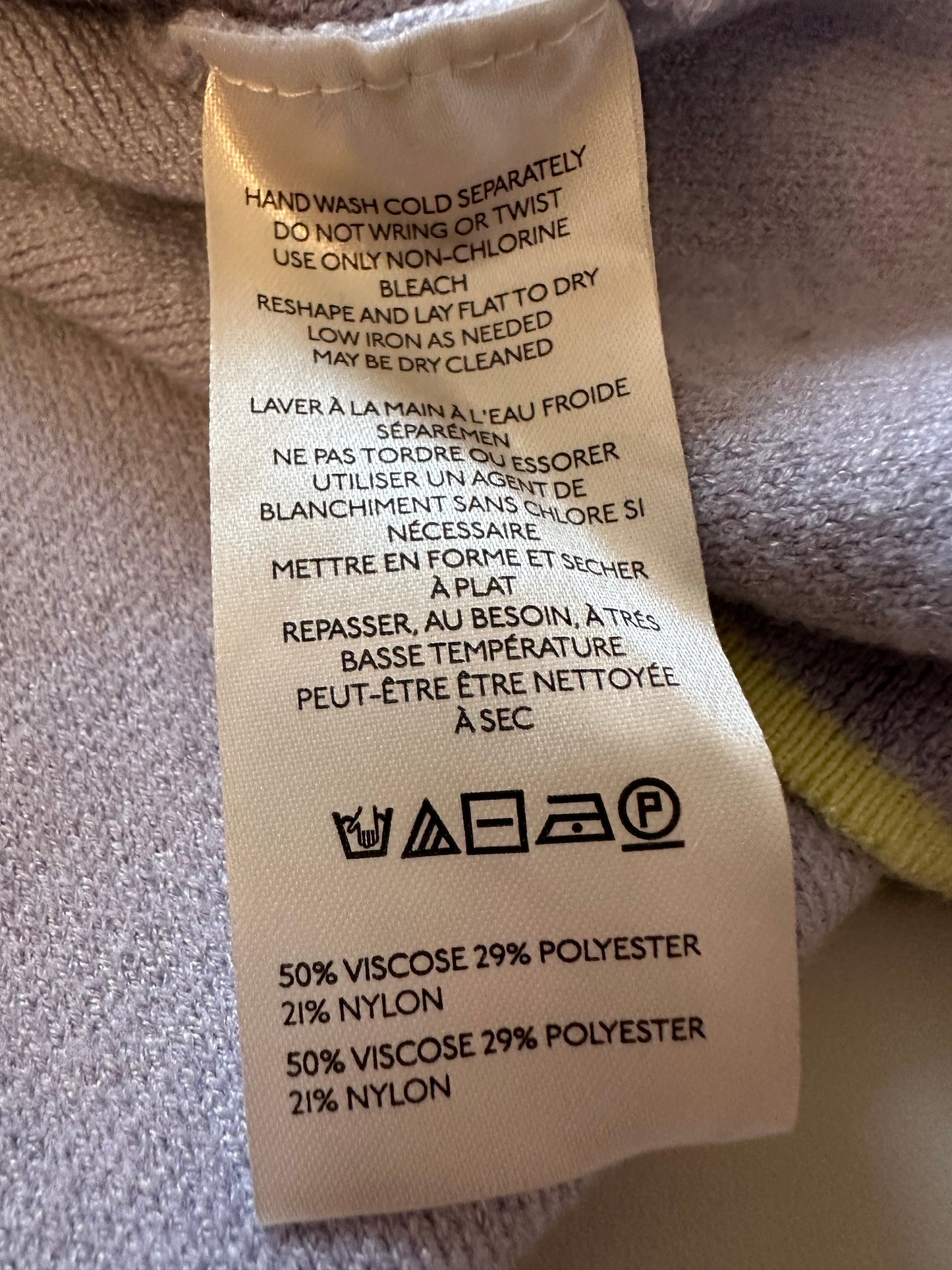 Maeve The Annalise Mock-neck Mini Jumper Dress in Lavender | Size Medium