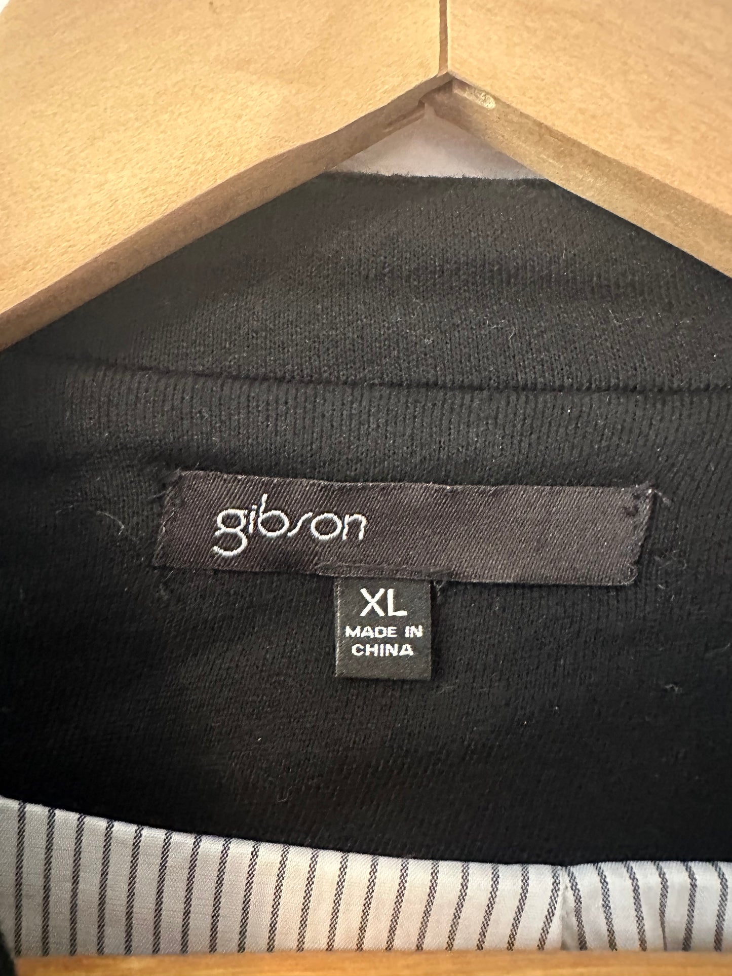 Gibson Women's Notch Collar Black Blazer | Size XL