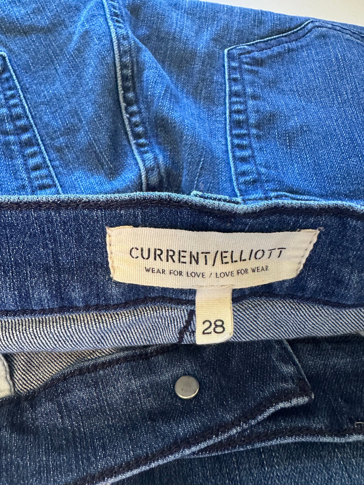 Current/Elliott Dark Blue Flare Jeans | Size 28