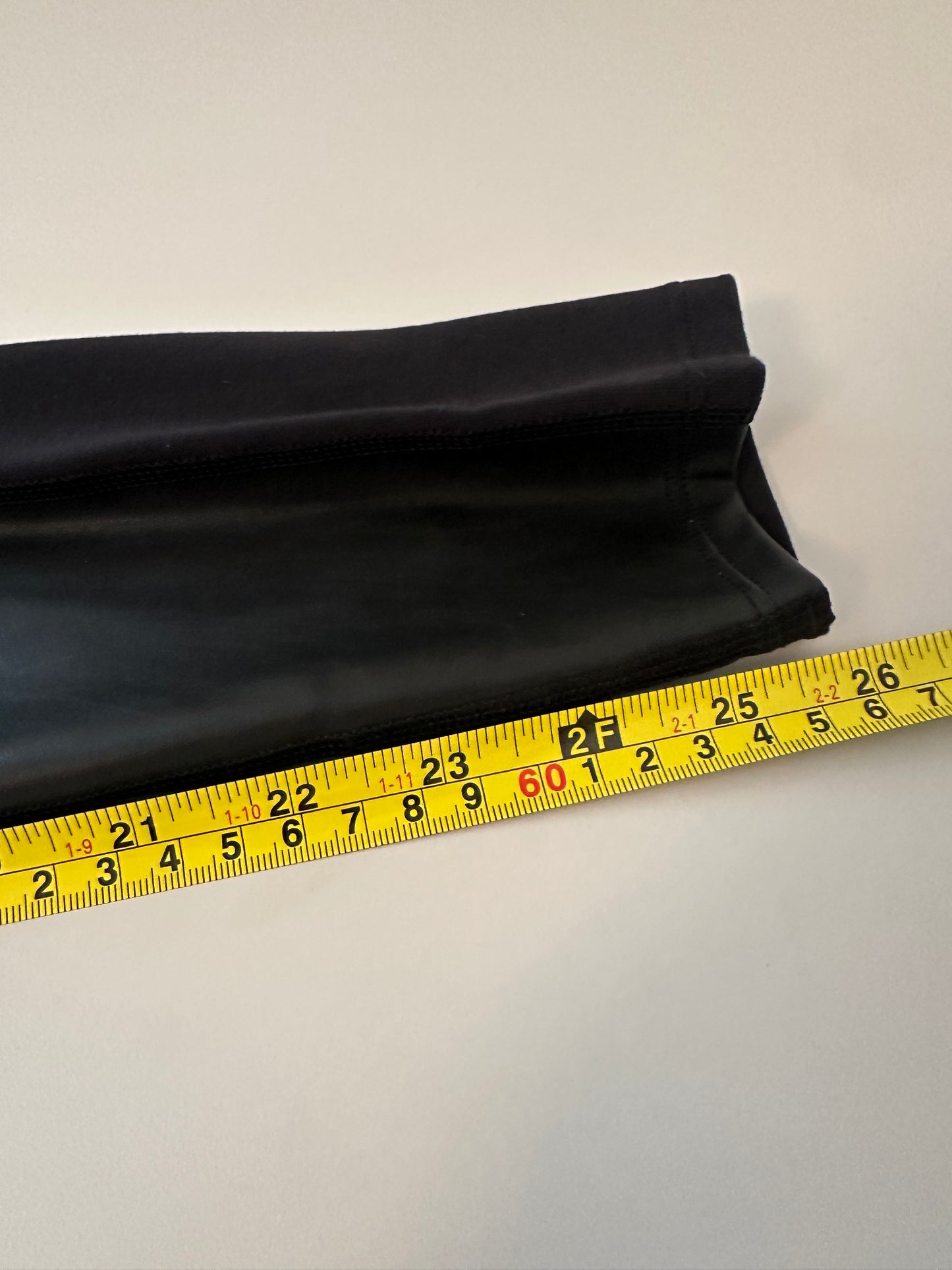 Athleta Black Faux Leather Leggings with Pockets | Size Medium