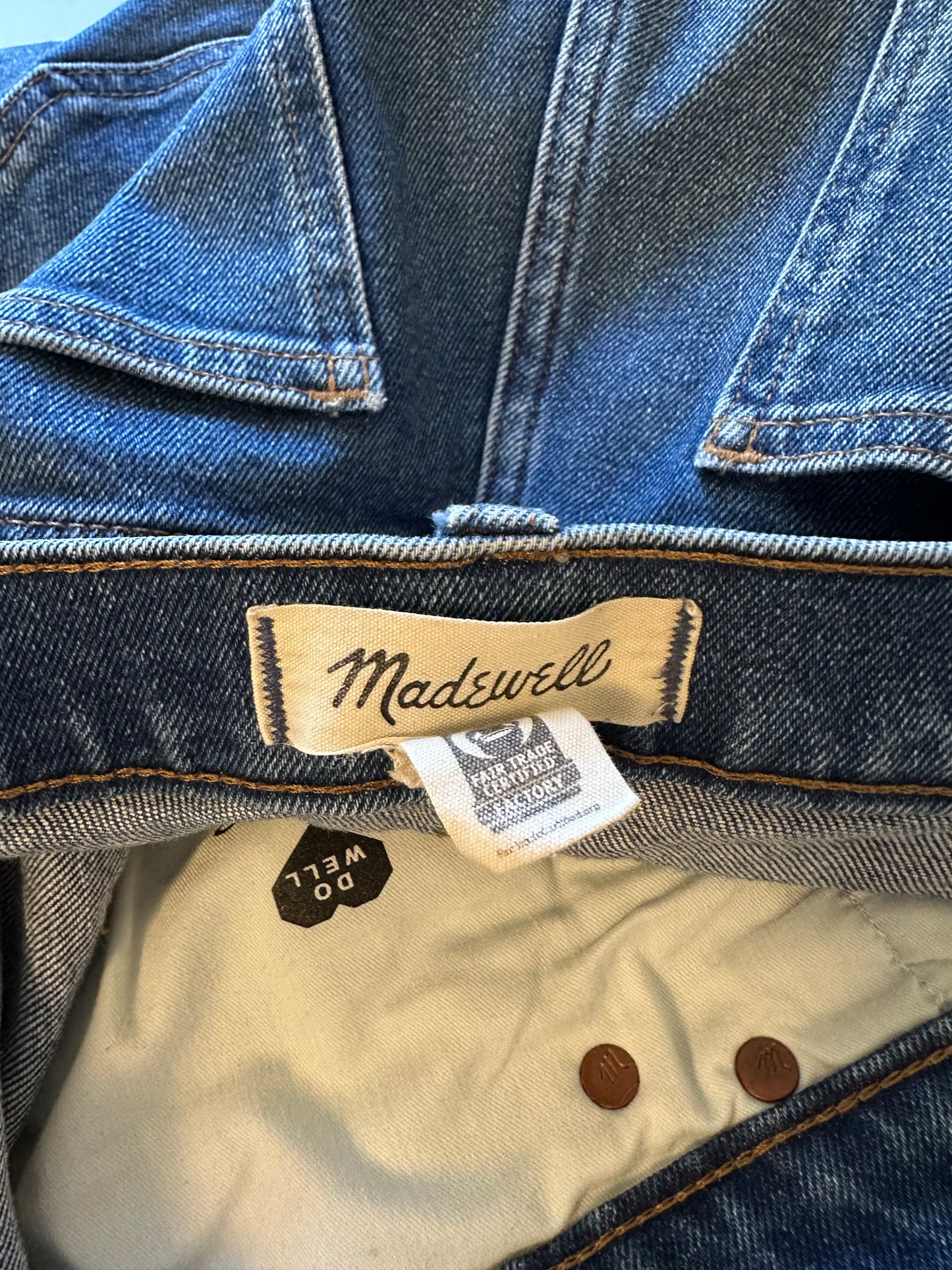 Madewell Women's The Slim High Rise Boy Straight Leg Jeans | Size 33 Tall