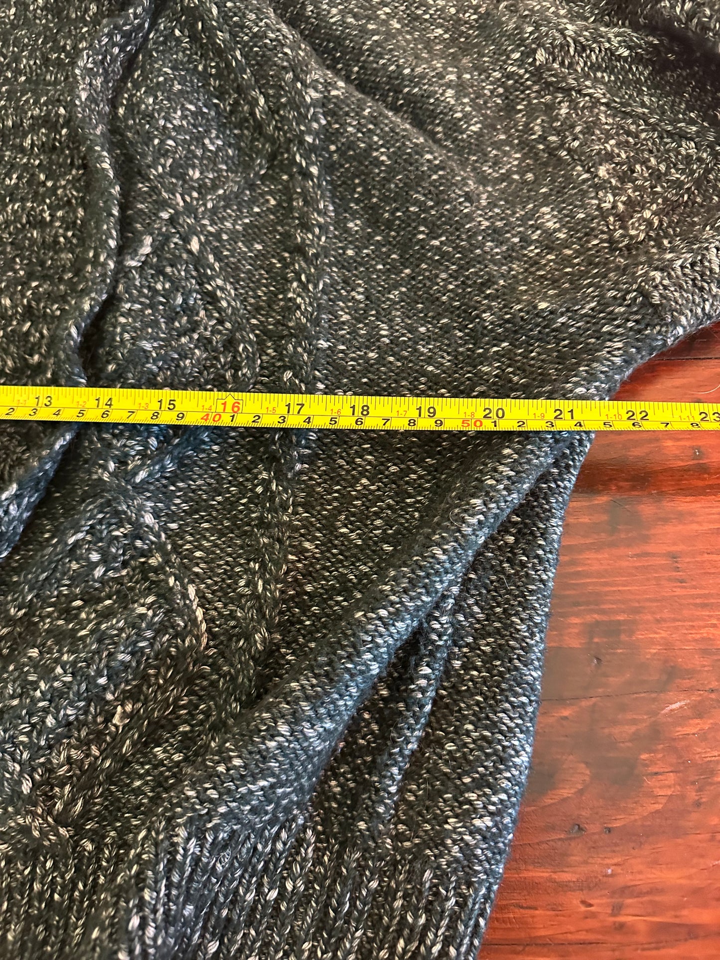 Sundays Forest Green Open Cardigan - Size Small