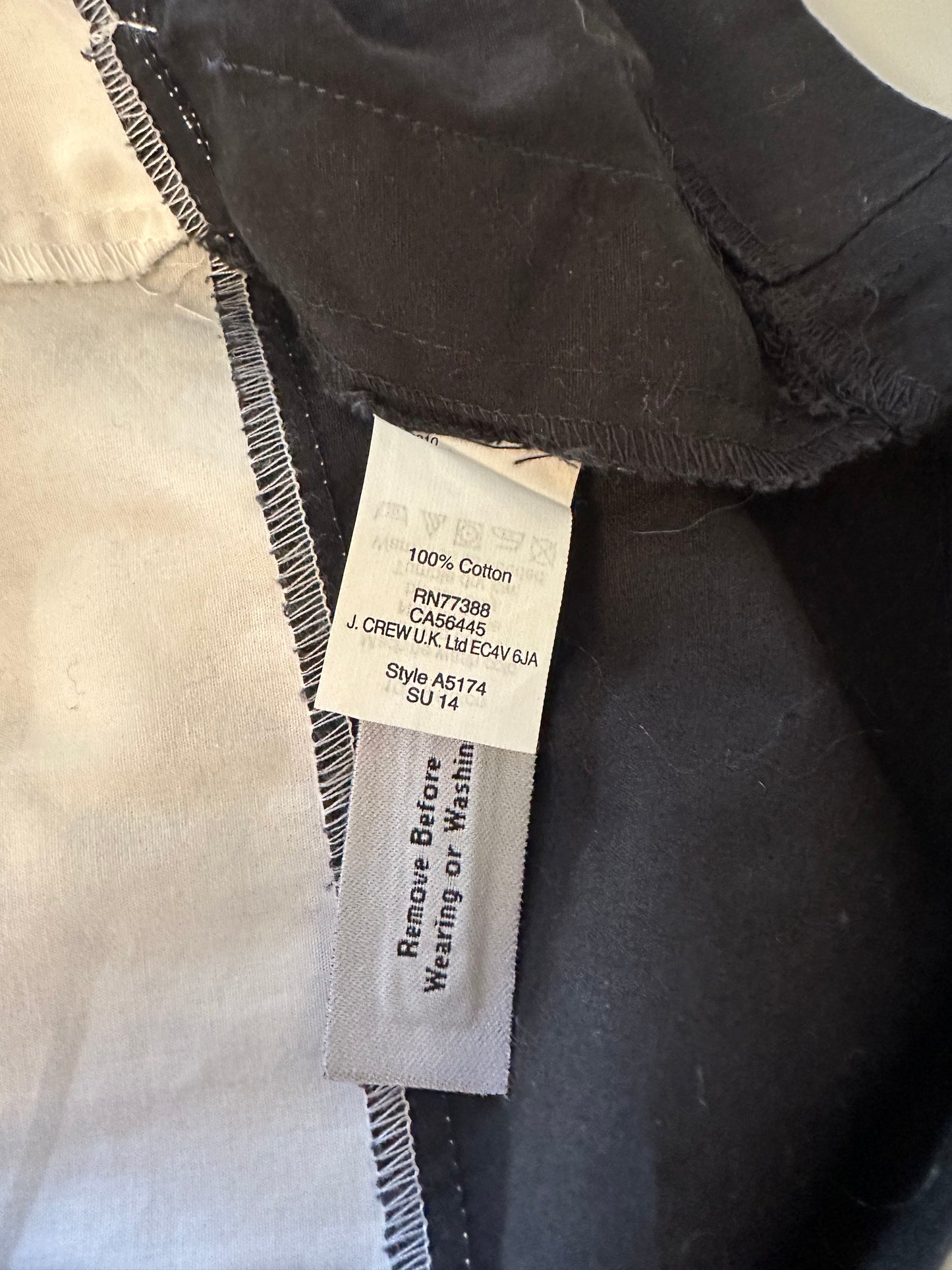 Madewell Black and White Striped Poncho Dress | Size Small